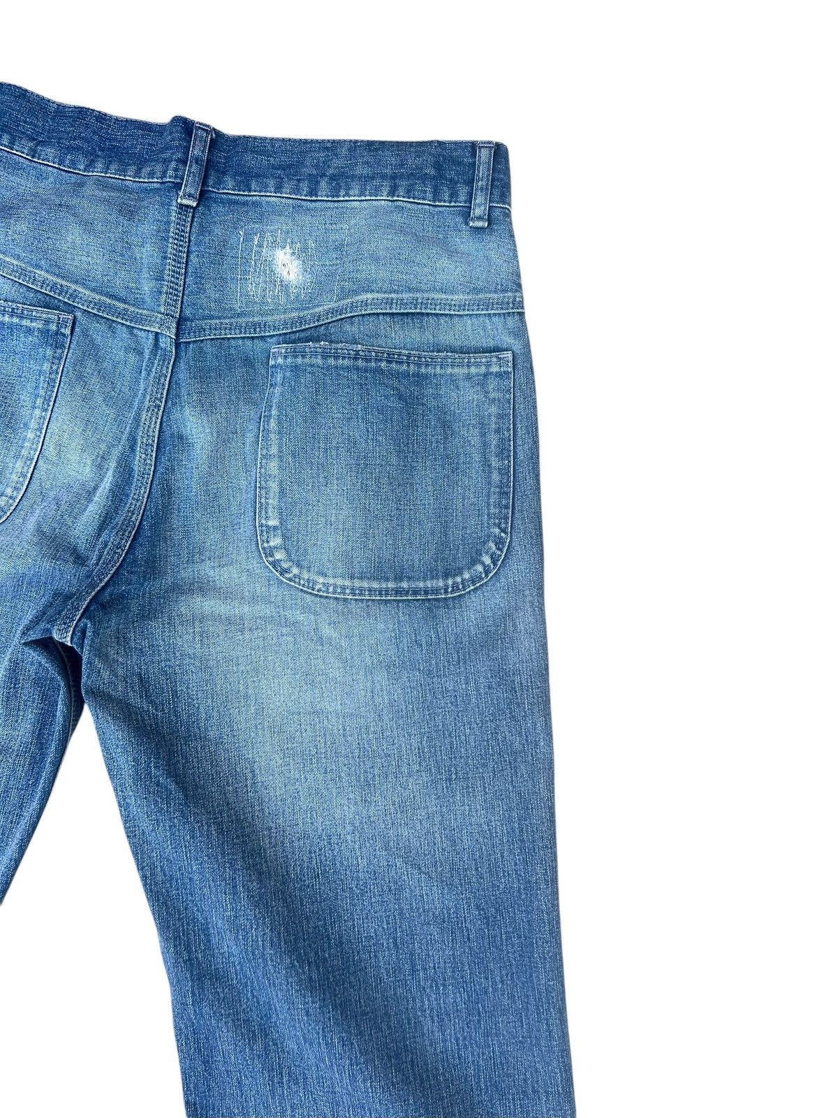Blue Blue Japan Loose Flare Inpaichthys Kerri Japan Fade Denim Work Jeans Size US 30 / EU 46 - 16 Thumbnail