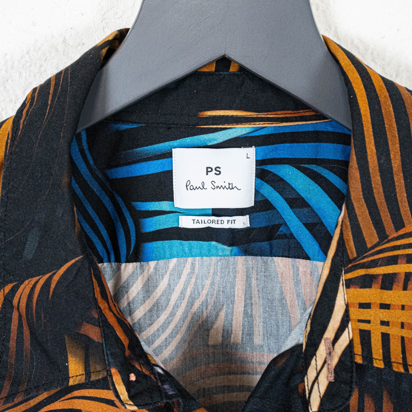 Paul Smith Paul Smith Tailored Striped Waves Button up Shirt Brown L Size US L / EU 52-54 / 3 - 2 Thumbnail