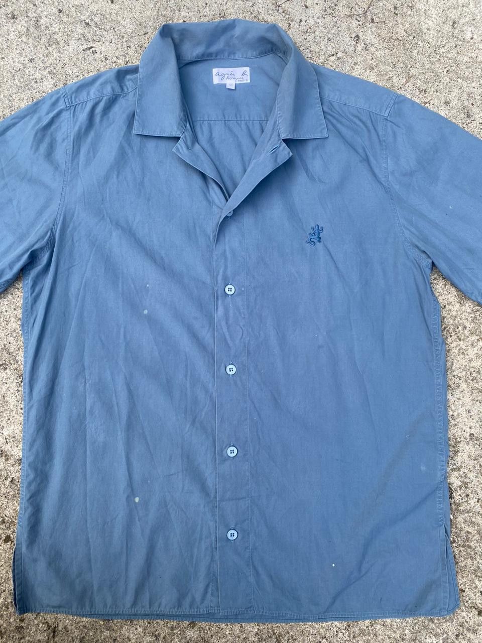 agnes b. Agnes B Homme Open Collar Shirt Size US S / EU 44-46 / 1 - 4 Thumbnail