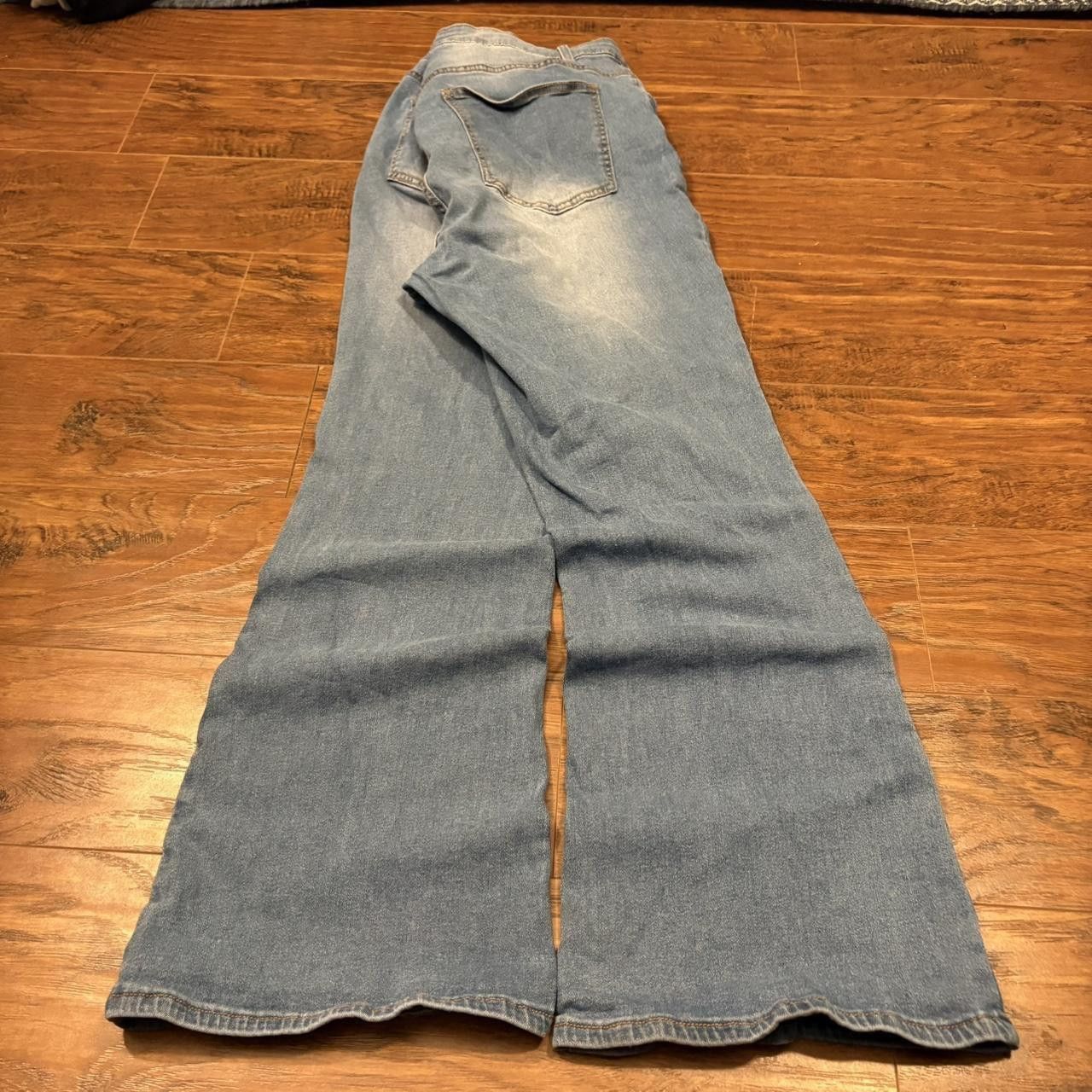 Vintage Crazy Vintage Y2K/2000s Baggy Flared Light Wash Skater Streetwear Denim Jeans! Size US 36 / EU 52 - 4 Thumbnail