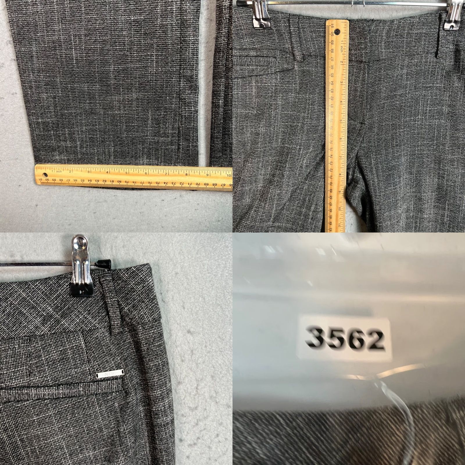 Vintage VINTAGE New York & Company Pants Women's 2 Gray Dress Pants Business Casual Slim Straight Front Flat 29 in 29 in Size 26" / US 2 / IT 38 - 8 Thumbnail