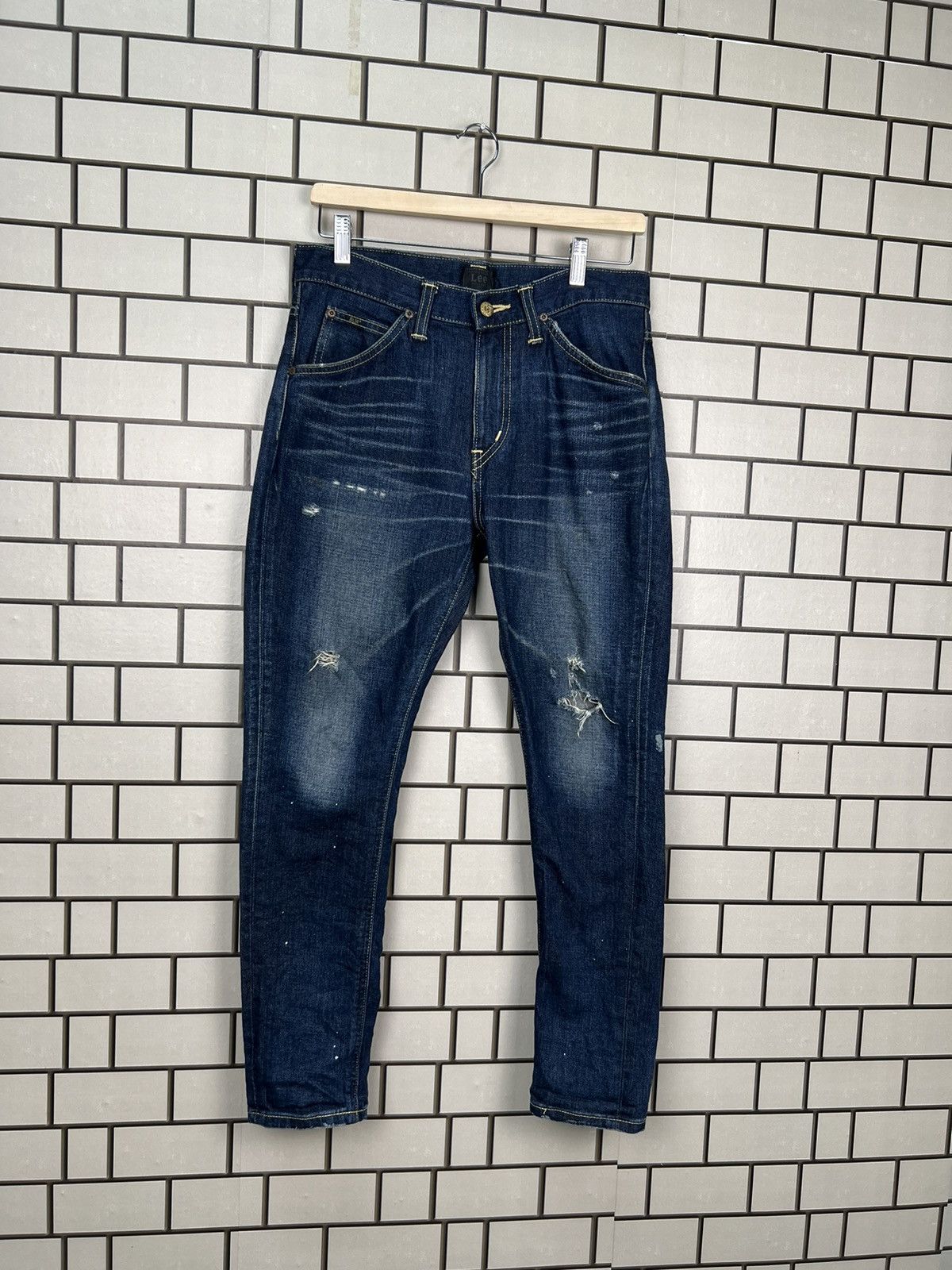 Lee Vintage Lee Union Made Distressed Skinny Jeans Size US 31 - 2 Thumbnail