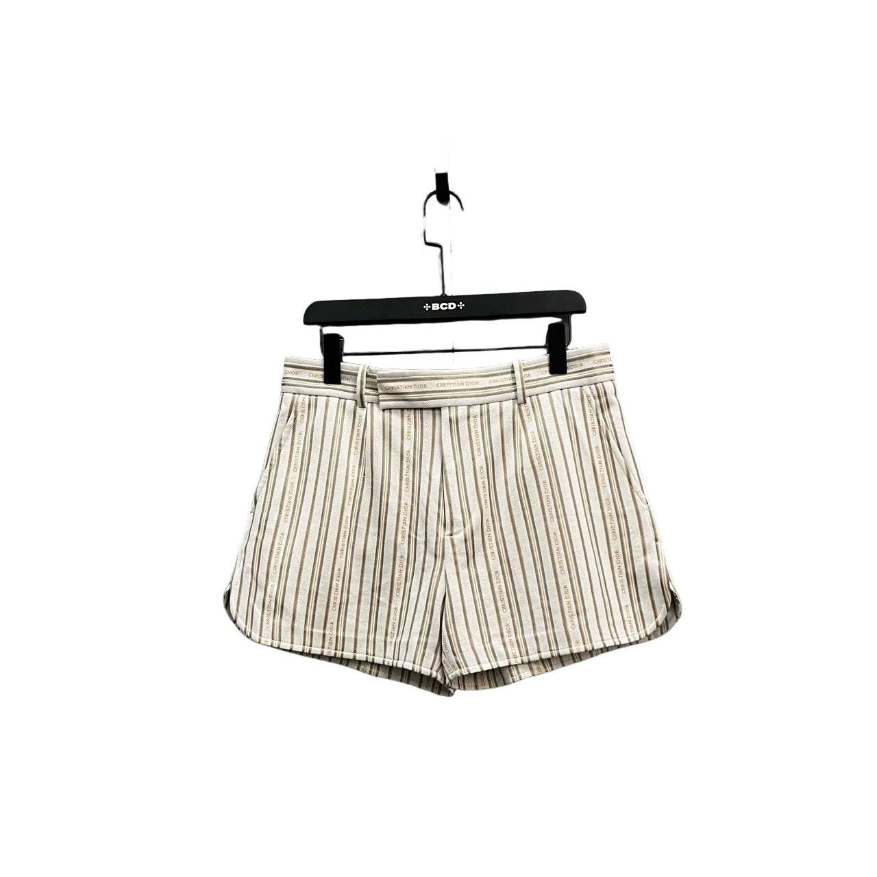 Dior Dior Striped Logo Print Shorts Size M Size US 32 / EU 48 - 1 Thumbnail