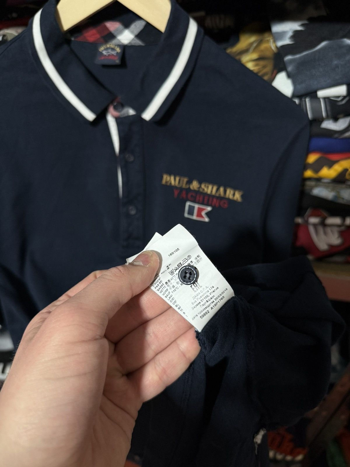 Paul & Shark Luxury Paul & Shark Long Sleeve Polo Shirt Y2K Hype Size US L / EU 52-54 / 3 - 7 Thumbnail