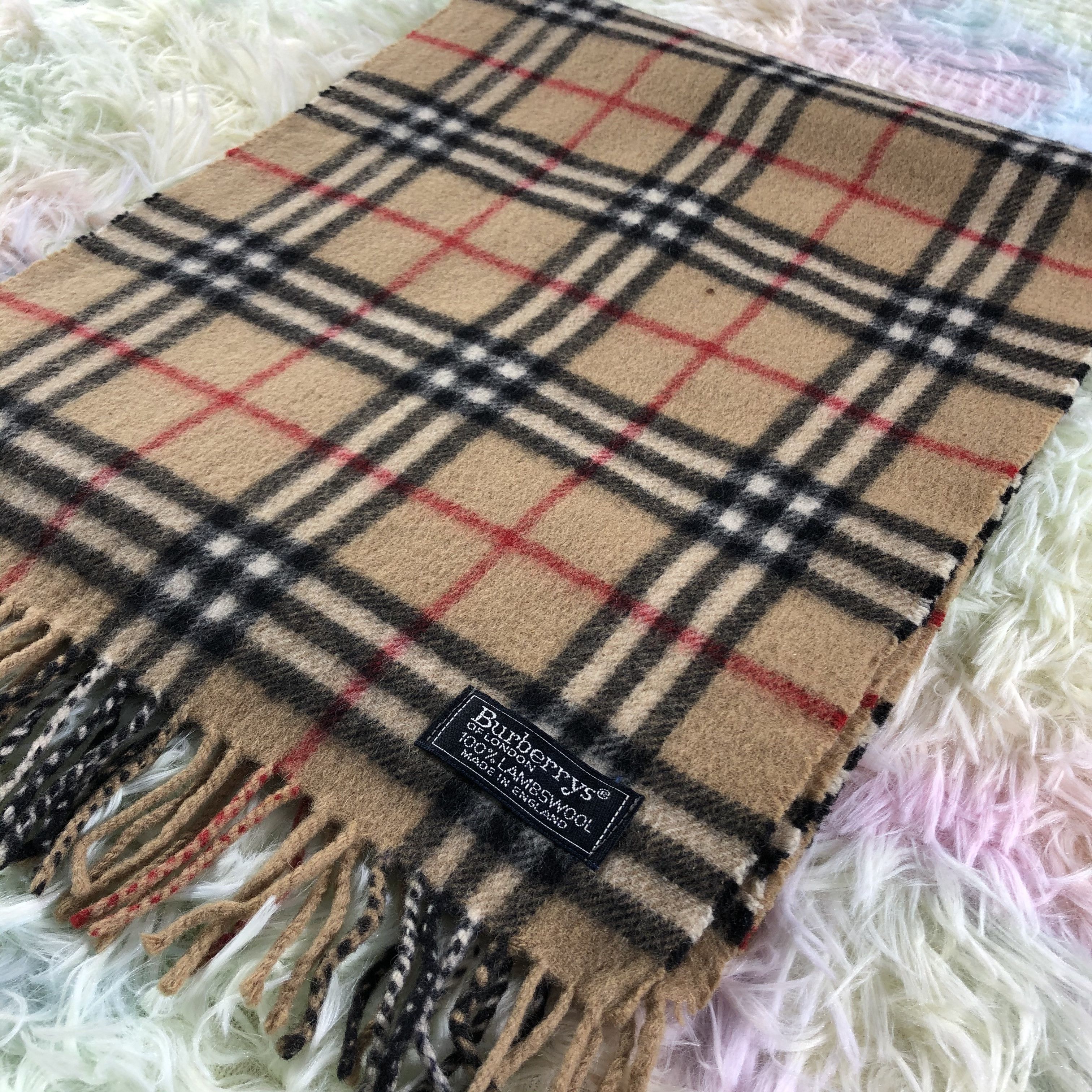 Burberry × Vintage Burberry Scarf / Muffler / Neckwear - KM525 Size ONE SIZE - 3 Thumbnail