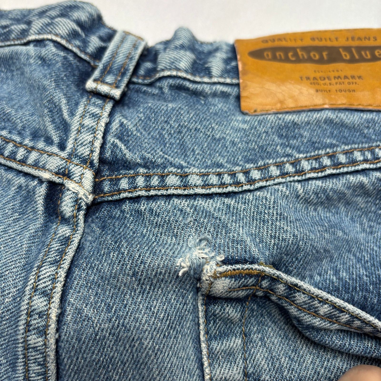 Anchor Blue × Vintage Vintage Anchor Blue 12.5" Baggy Denim Shorts Men's 28 Y2K Size US 28 / EU 44 - 9 Thumbnail