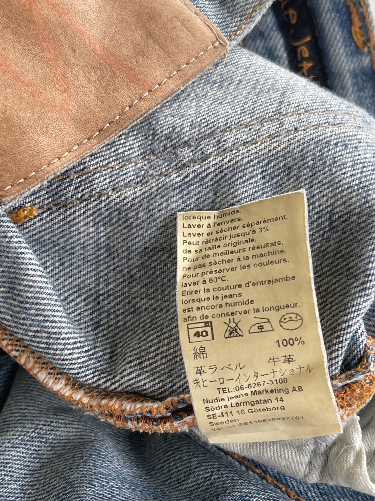 Nudie Jeans Nudie Grim Tim Distressed Denim Size US 30 / EU 46 - 15 Thumbnail