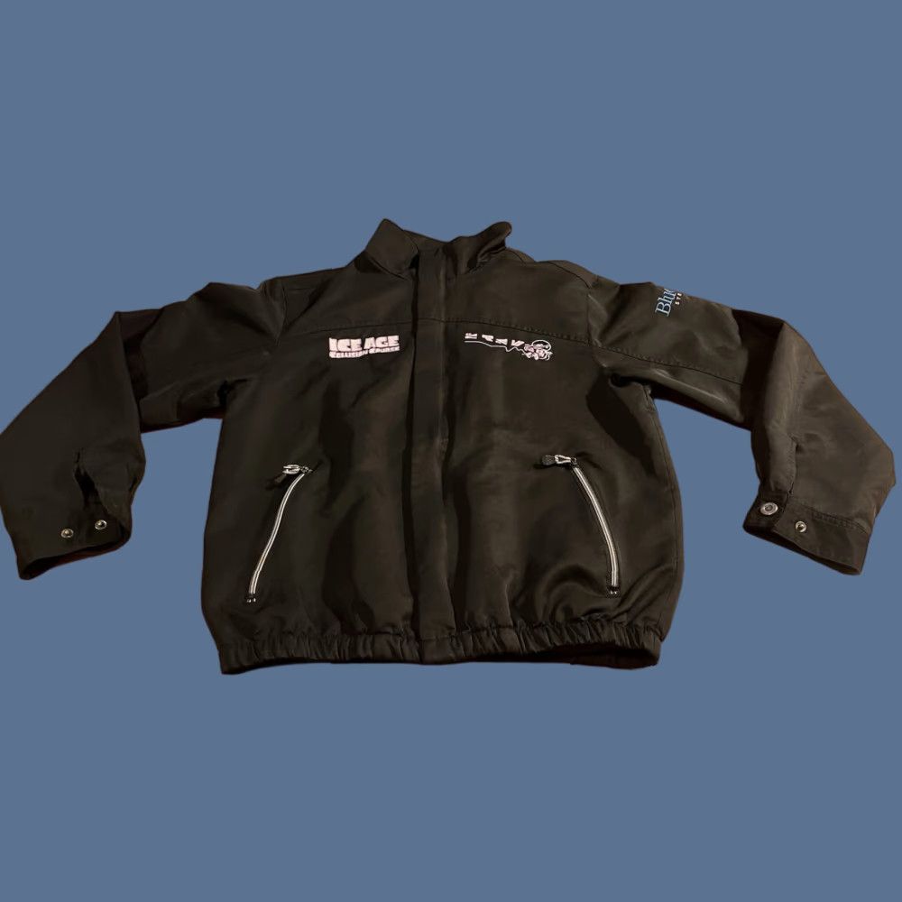 Vintage Ice Age Collision Course Scrat Jacket Men’s S Black Windbreaker Short Jacket 42 Chest Logo Embroidered North End Regular Mens Size US L / EU 52-54 / 3 - 1 Thumbnail