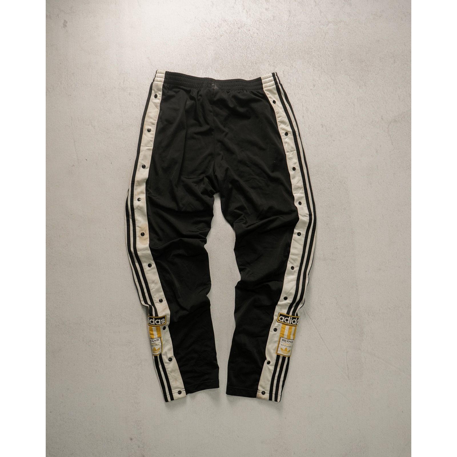Adidas Vintage 90s Adidas Black Tearaway Track Pants - Men's Large Size US 32 / EU 48 - 2 Thumbnail