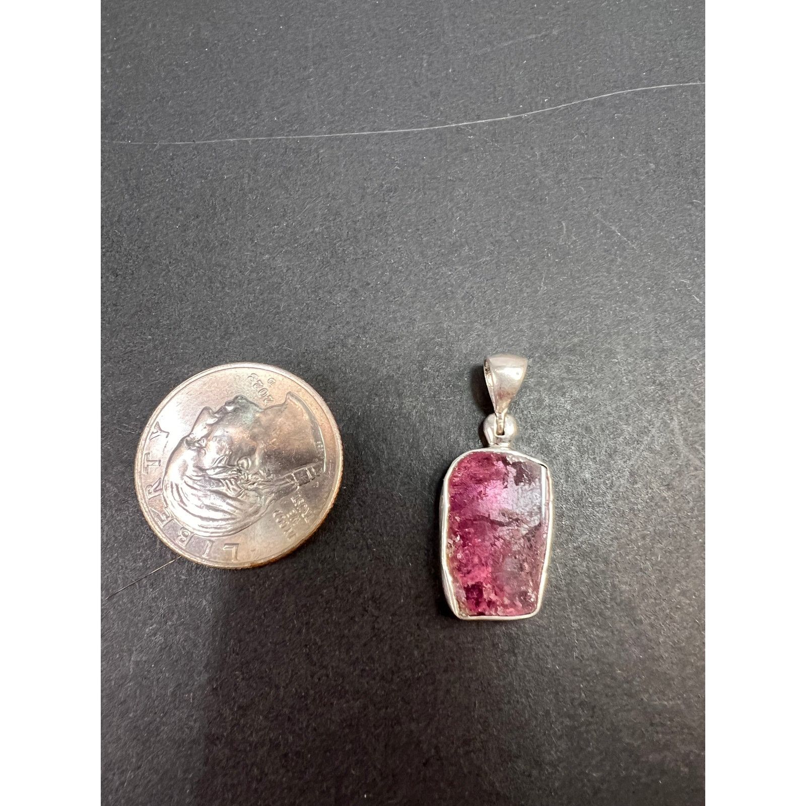 Other NEW Pink bi color tourmaline 925 pendant 2.32 grams Size ONE SIZE - 2 Thumbnail