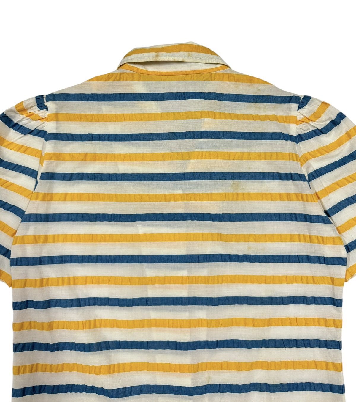 Christian Dior Monsieur × Vintage Vtg🔥Christian Dior Pret-A-Porter Striped Wrickle Shirt Size S / US 4 / IT 40 - 7 Thumbnail