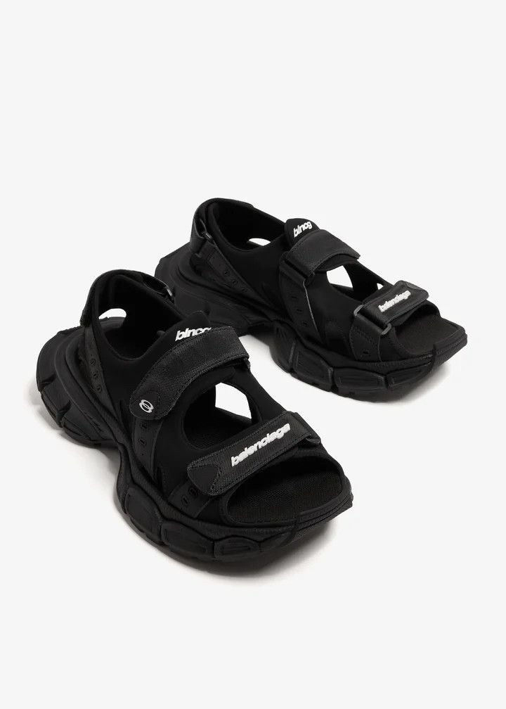 Balenciaga o1srvl11e0426 3XL Sandals in Black Size US 9 / IT 39 - 4 Thumbnail