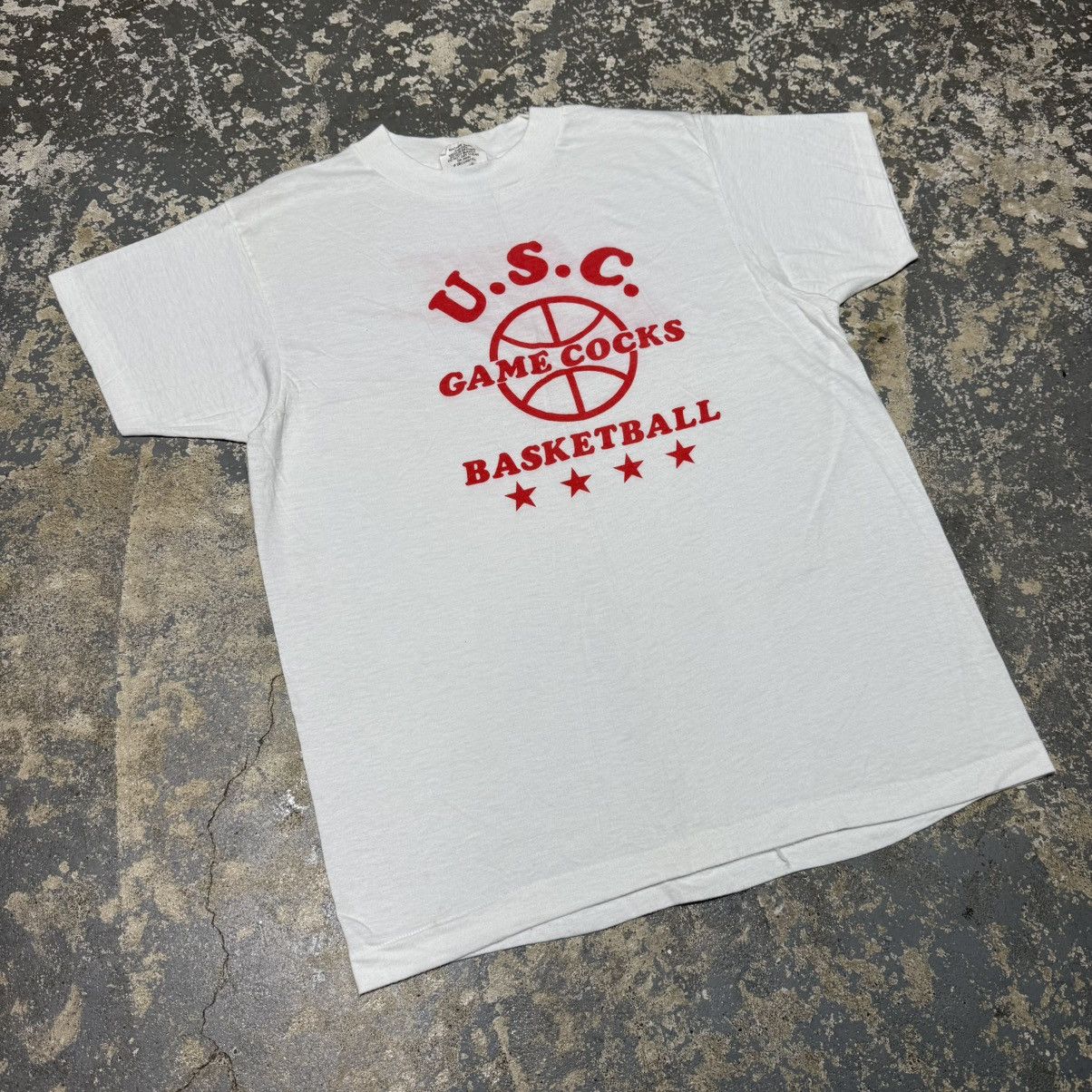 Nike True Vintage USC Game Cocks Basketball Nike Promo 70s Tshirt Size US L / EU 52-54 / 3 - 12 Thumbnail