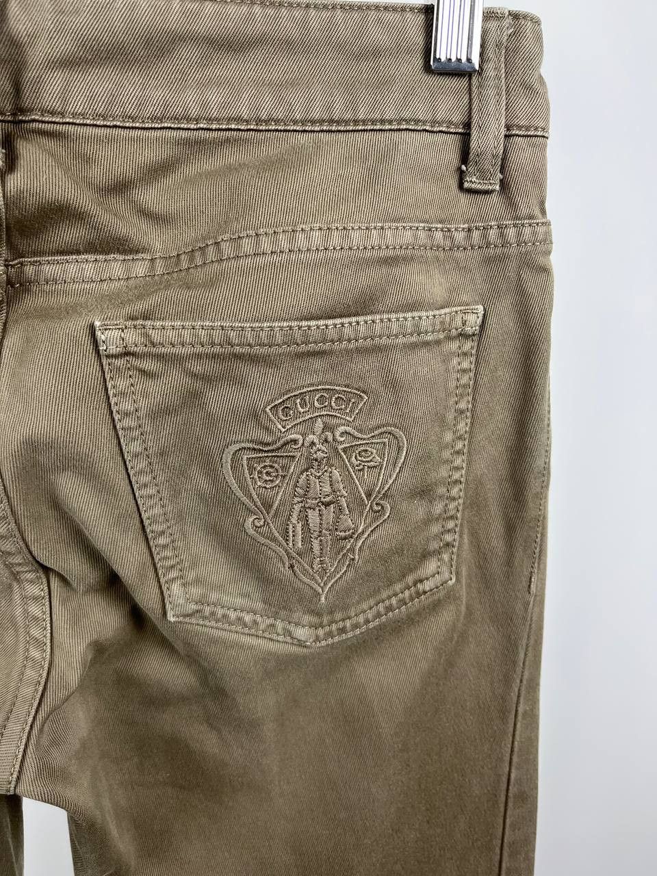 Gucci GUCCI 2011 Archival Khaki Skinny Pants - IT 40 / US 4 Size 40" / US 18 - 4 Thumbnail