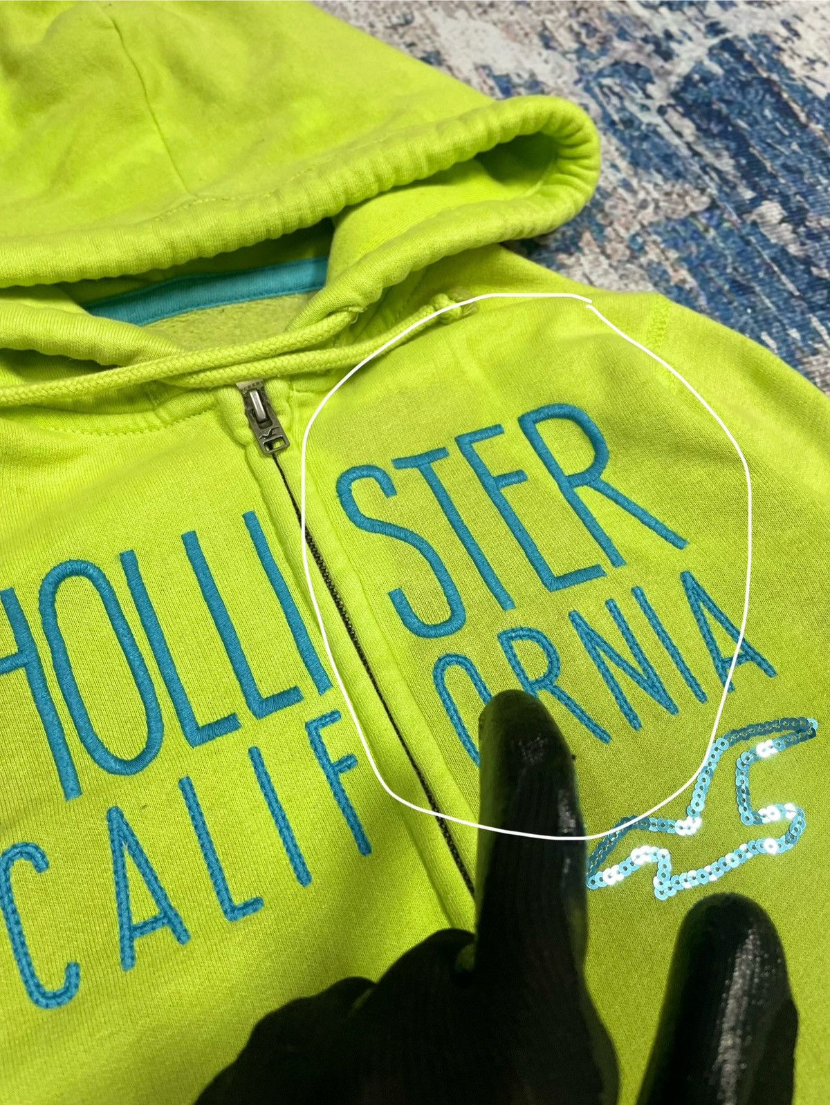 Hollister Y2k Hollister hoodie sweatshirt zip spell out abercrombie Size XS / US 0-2 / IT 36-38 - 3 Thumbnail