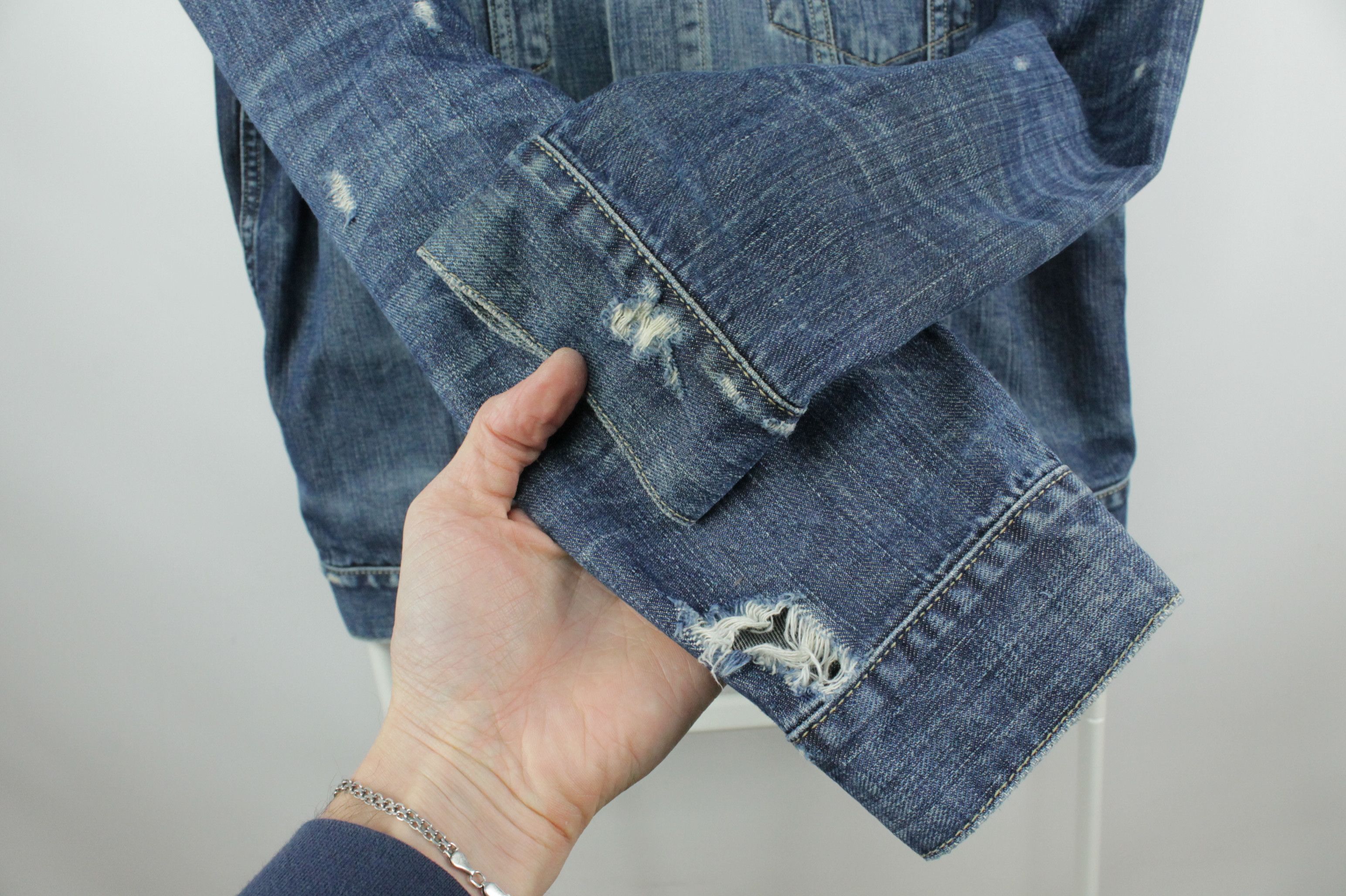Denim & Supply Ralph Lauren Denim And Supply Ralph Lauren Distressed Denim Jacket Size US M / EU 48-50 / 2 - 6 Thumbnail