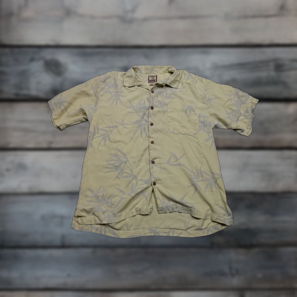 Tommy Bahama Tommy Bahama Shirt Mens Large Yellow Floral Button-Up Silk Casual Short Sleeve Size US L / EU 52-54 / 3 - 1 Thumbnail
