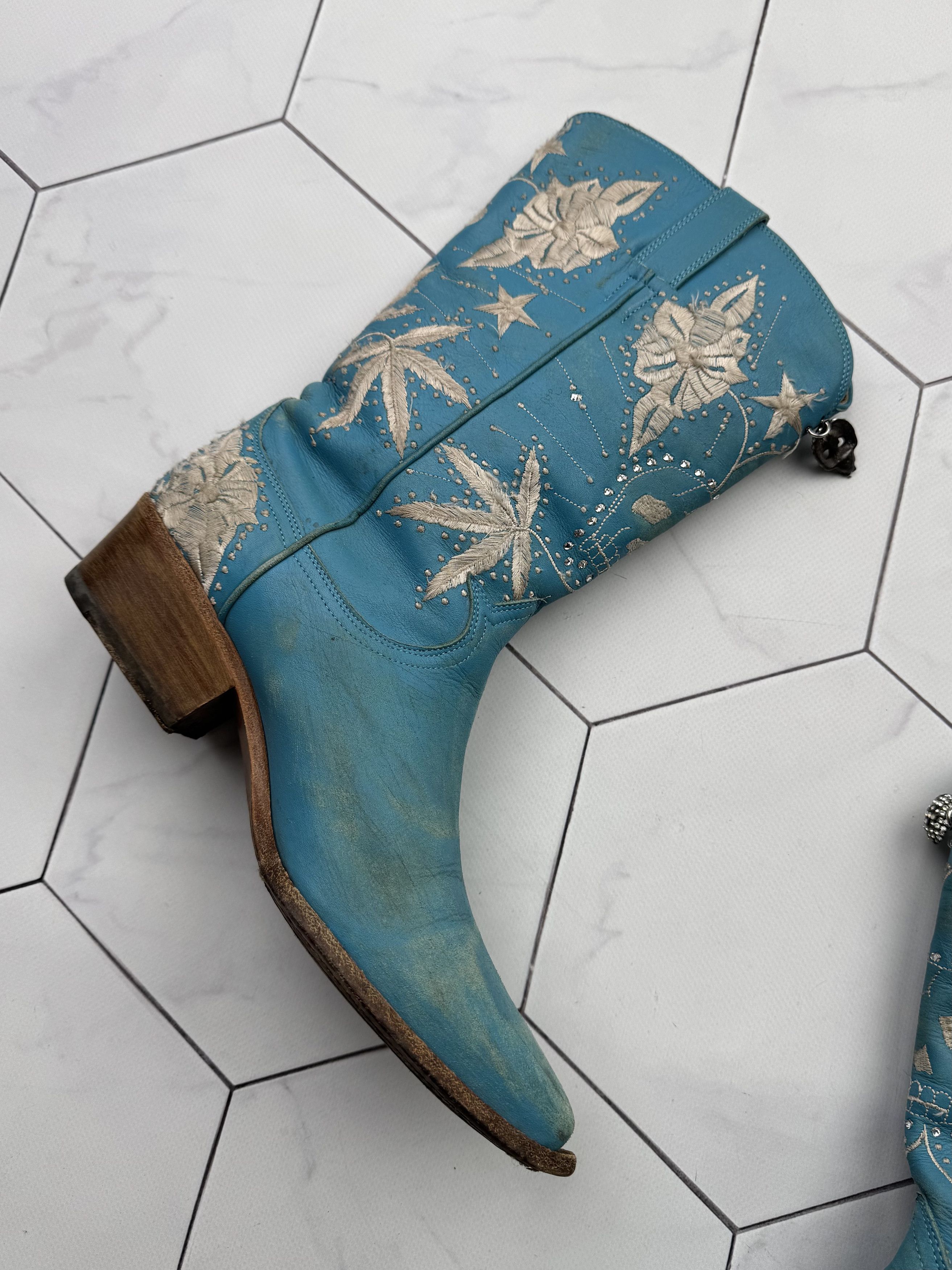 John Richmond John Richmond Vintage Leather Western Boots (B261)E2 Size US 7 / IT 37 - 7 Thumbnail