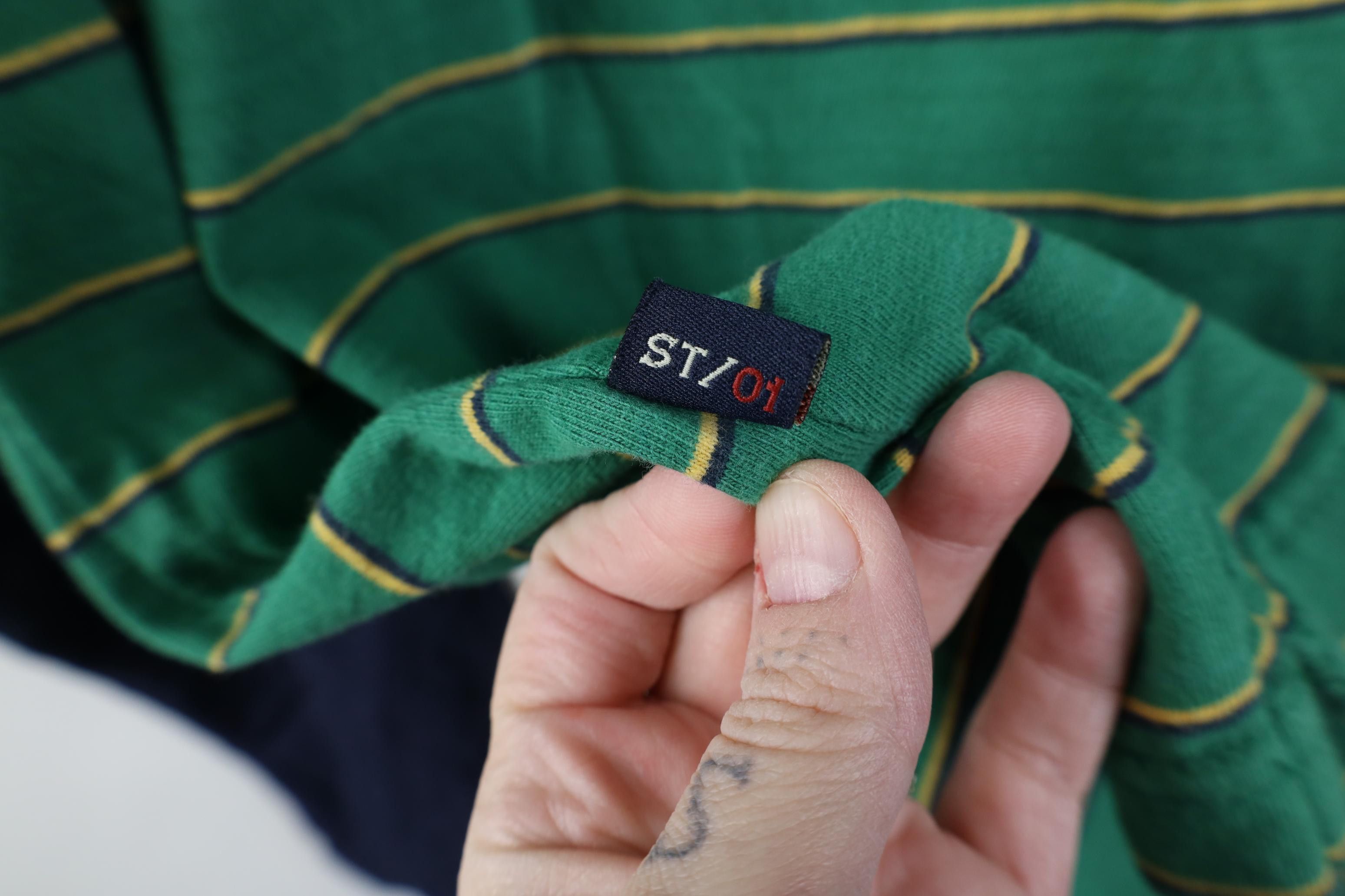 Vintage Vintage 90s Y2K Streetwear Striped Long Sleeve Polo Shirt Size US L / EU 52-54 / 3 - 9 Thumbnail