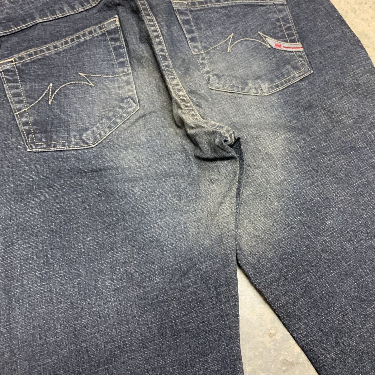 If Six Was Nine × Japanese Brand × Vintage Flare Bell Bottom Parasuco Denim Clawmark Distressed Jean Size US 33 - 19 Thumbnail