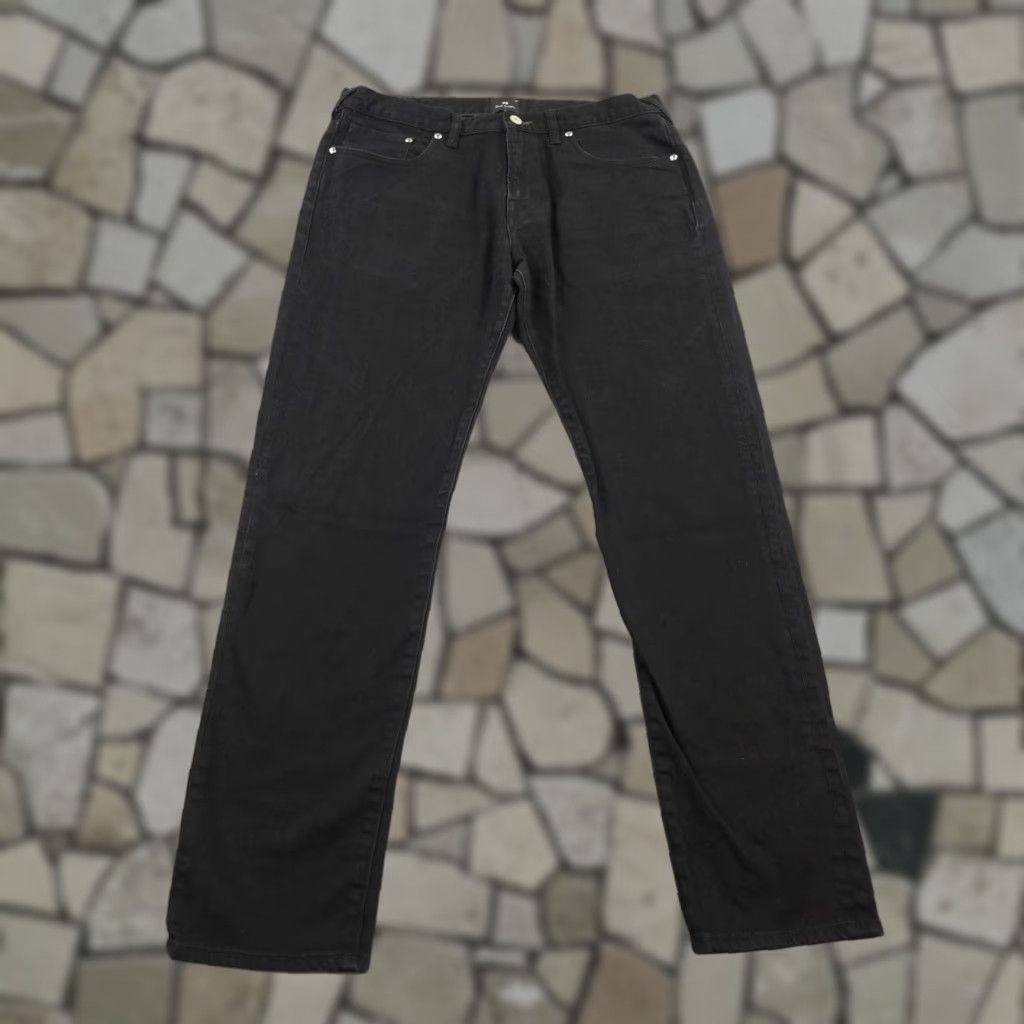 Paul Smith VINTAGE PAUL SMITH JEANS Mens 34x30 Black Denim Regular Straight Leg Pants Cotton Flex Size US 34 / EU 50 - 1 Thumbnail