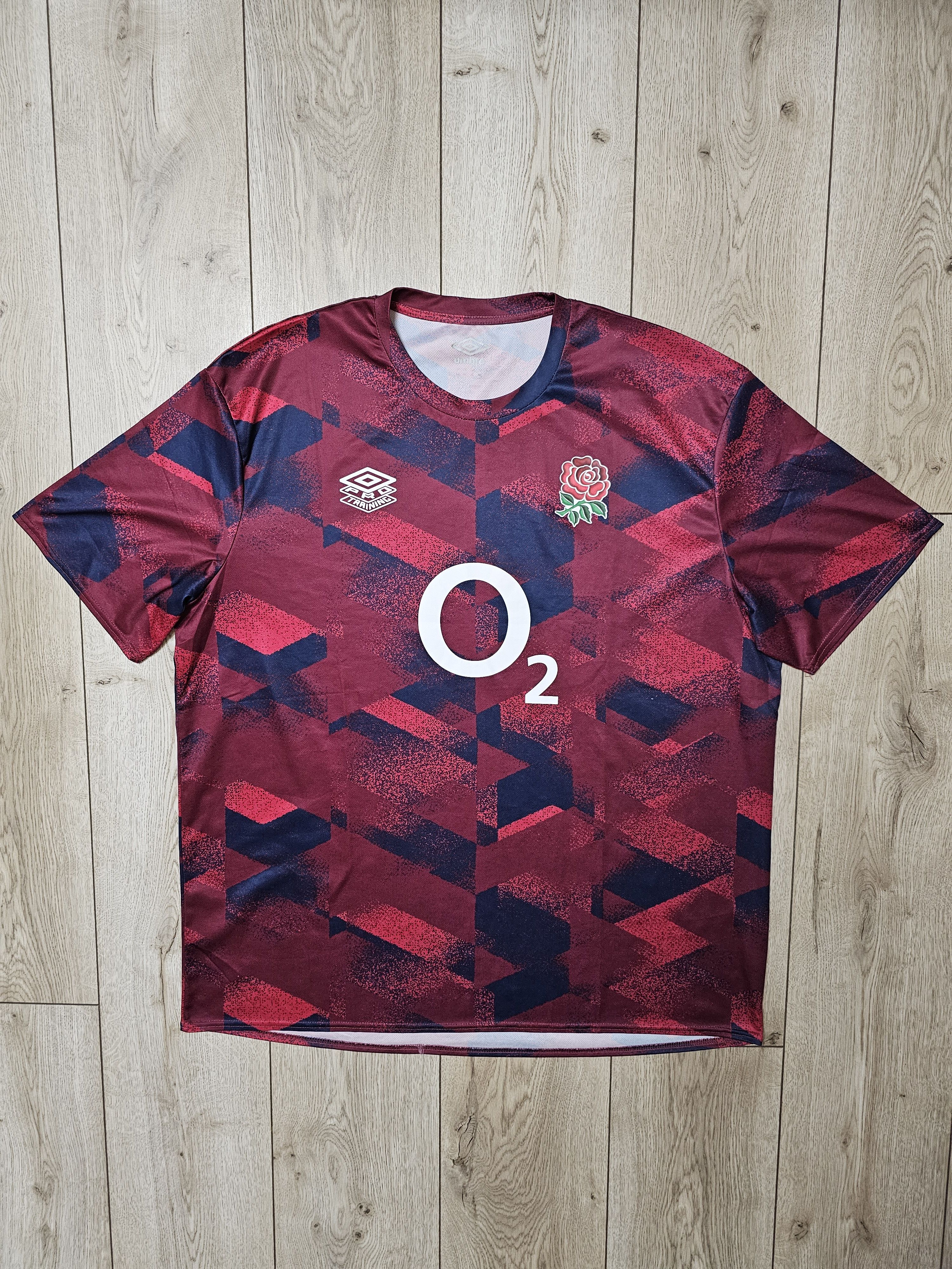 Umbro ENGLAND RUGBY JERSEY TRAINING RUGBY SHIRT 4XL Size US XXL / EU 58 / 5 - 1 Thumbnail