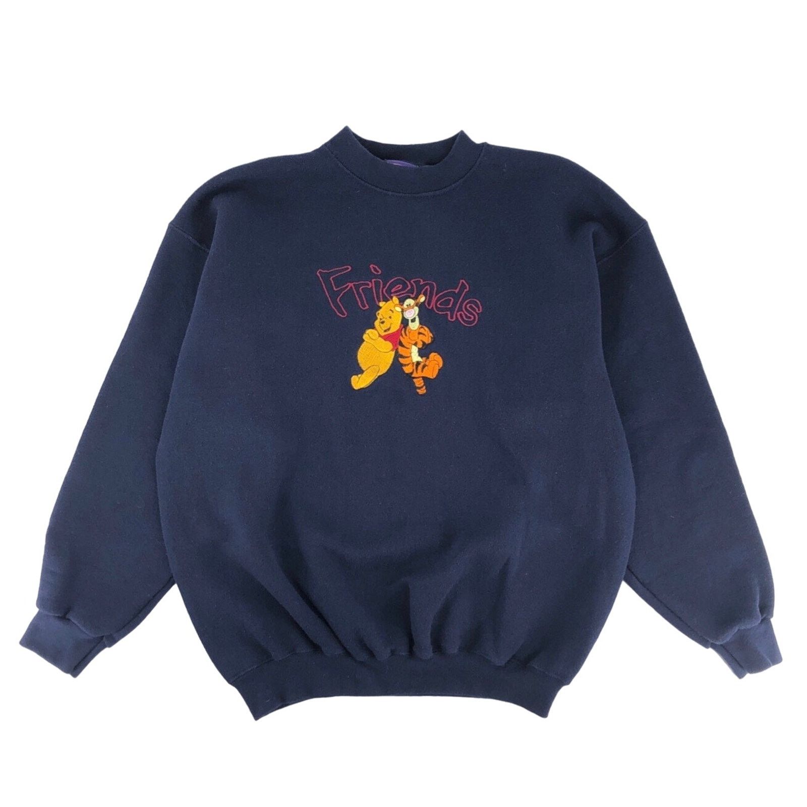 Vintage 90s Winnie the Pooh Tigger Friends sweatshirt 1990s vintage Size L / US 10 / IT 46 - 1 Thumbnail