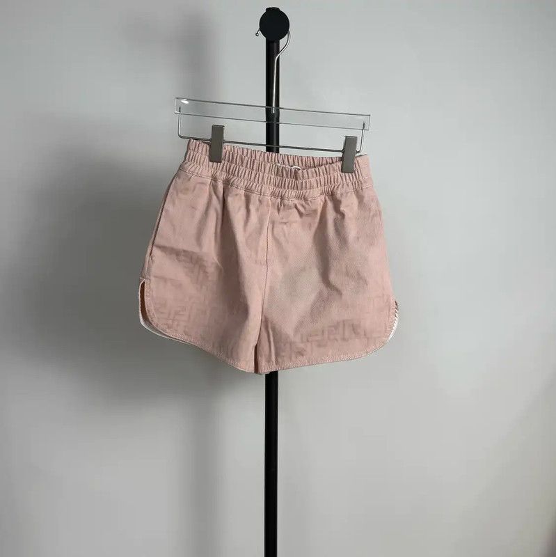 Fendi Fendi Pink Cotton Women’s Shorts 0089 Size 28" / US 6 / IT 42 - 1 Thumbnail