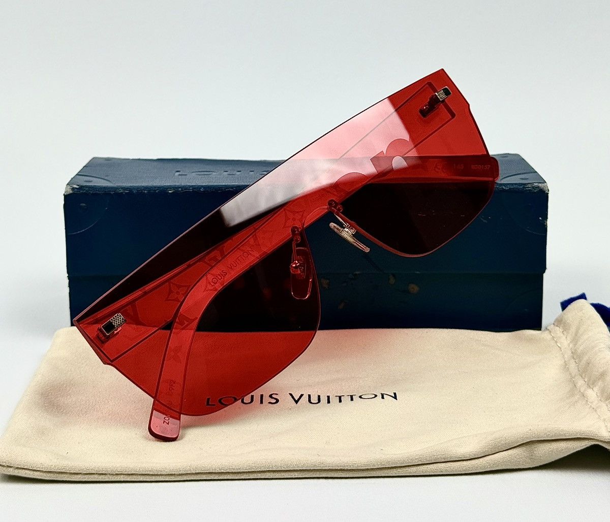 Louis Vuitton × Supreme Louis Vuitton - Supreme - AW2017 - City Mask Sunglasses Size ONE SIZE - 3 Thumbnail