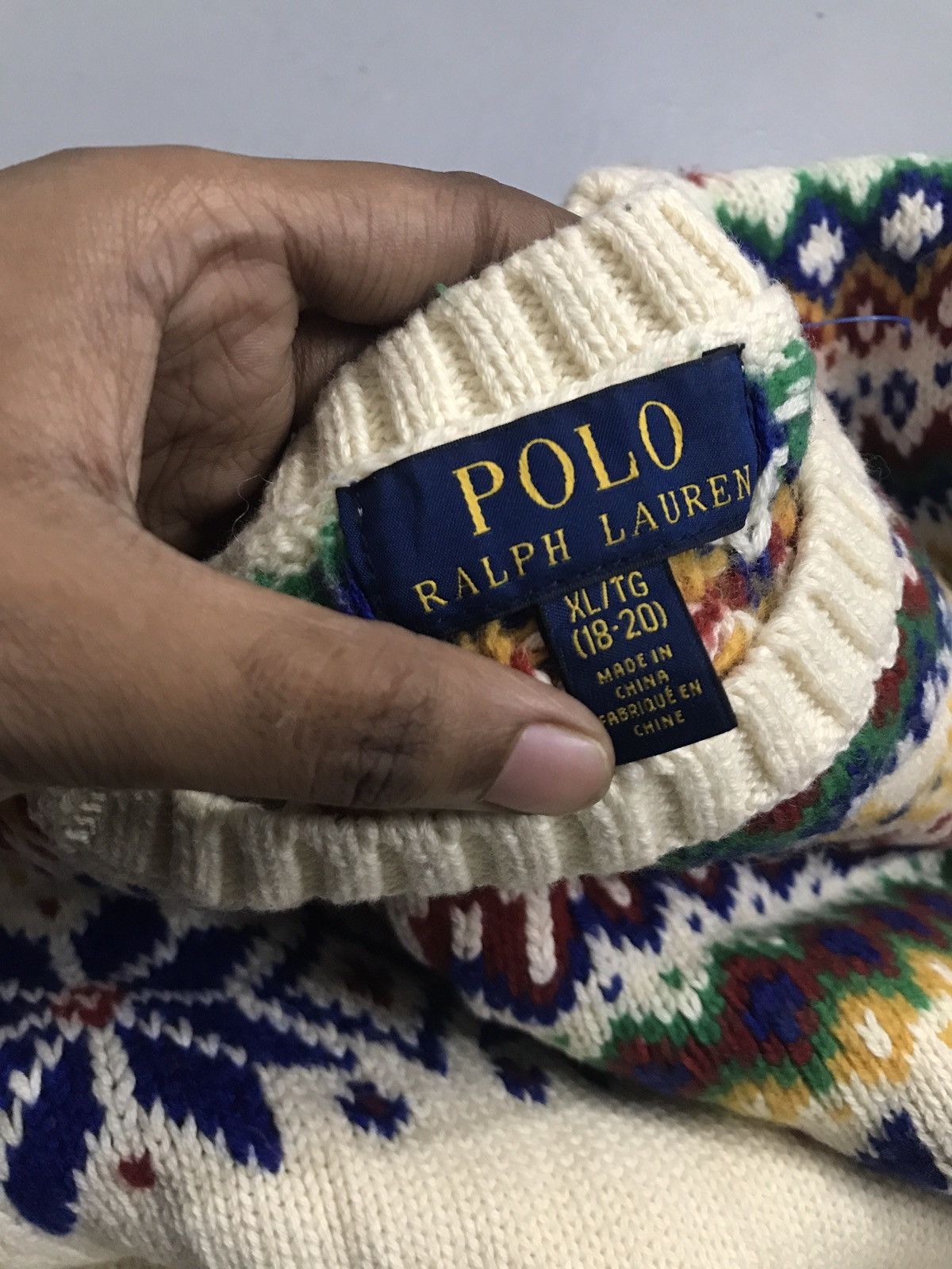 Polo Ralph Lauren Vintage polo Ralph Lauren knit sweater (kids) Size US XXS / EU 40 - 7 Thumbnail