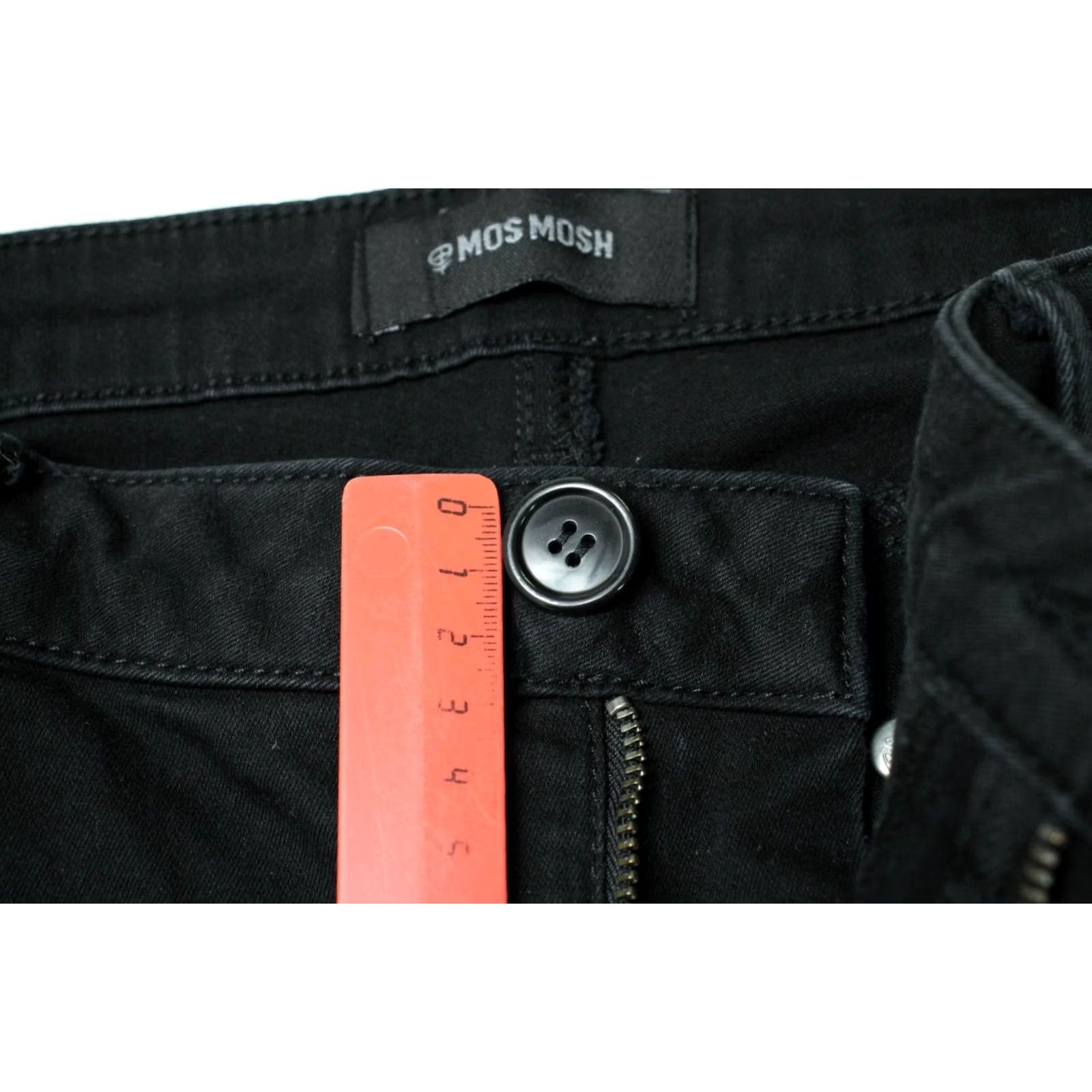 Vintage MOS MOSH Women's Jeans W32 Slim Fit Black Denim Zip Fly Size 24" / US 00 / IT 34 - 7 Thumbnail