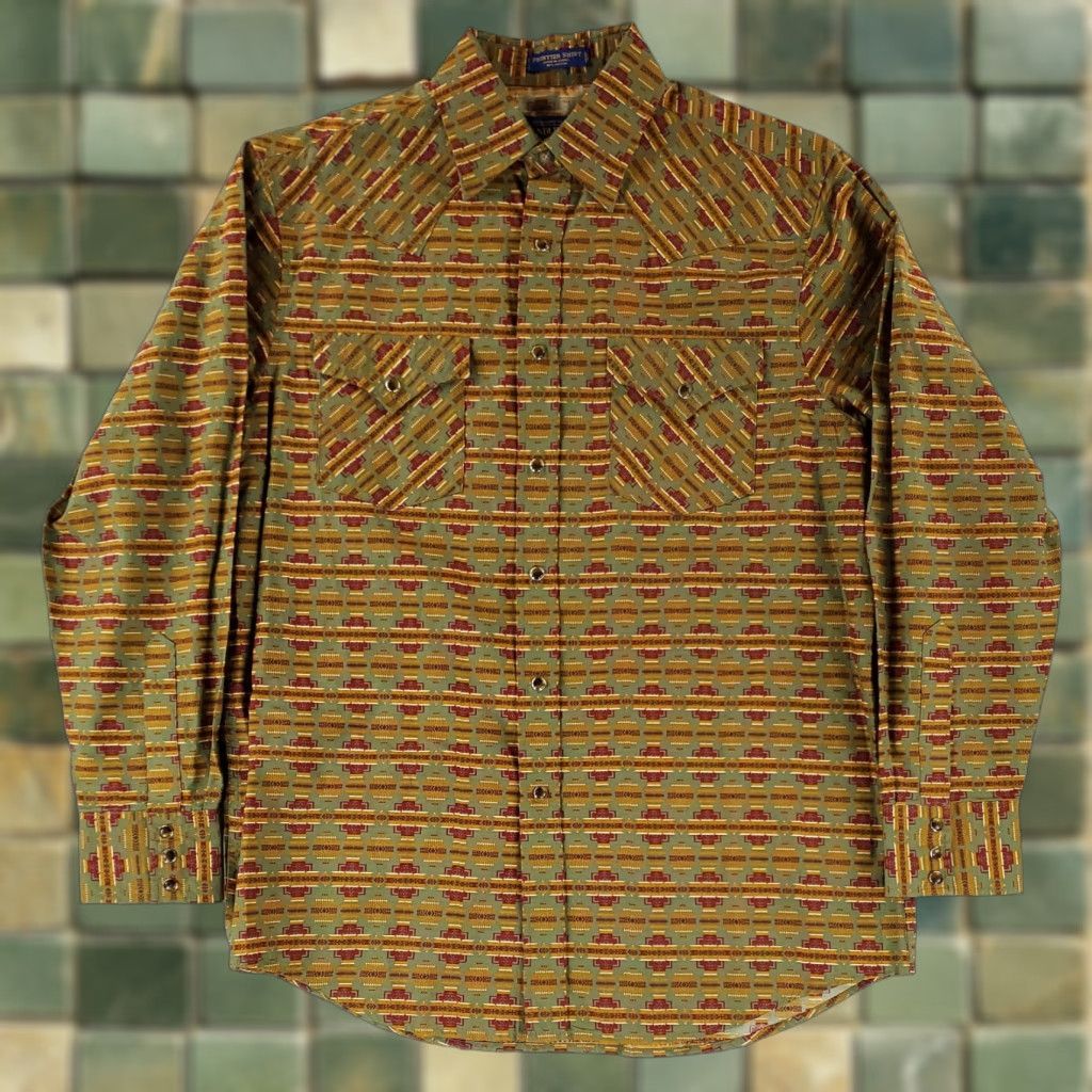 Pendleton Pendleton Shirt Frontier Snap Western Patterned Long Sleeve Men M NWT Size US M / EU 48-50 / 2 - 1 Thumbnail