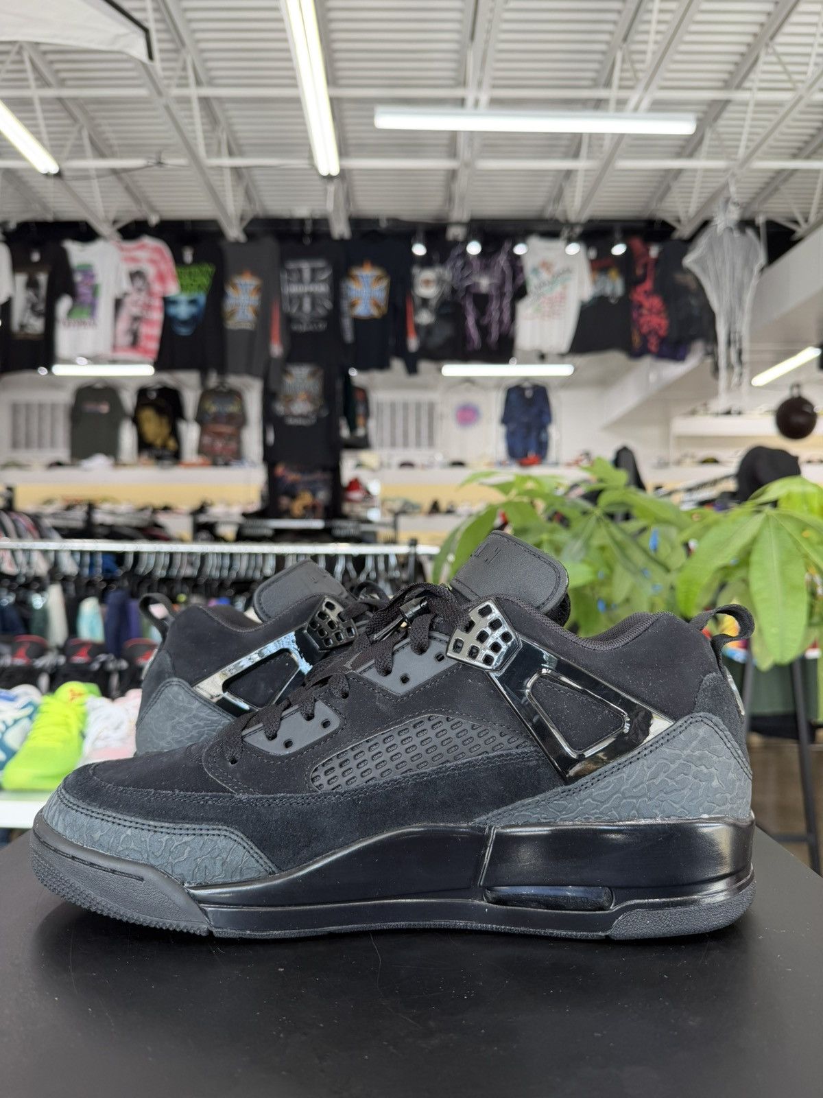 Jordan Brand Jordan Spizike Low Black Cat Size 12 (2024) Size US 12 / EU 45 - 4 Thumbnail