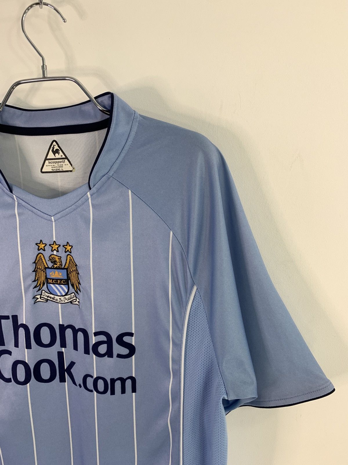 Le Coq Sportif Le Coq Sportif FC Manchester City 2007/08 Home Jersey L Size Size US L / EU 52-54 / 3 - 5 Thumbnail
