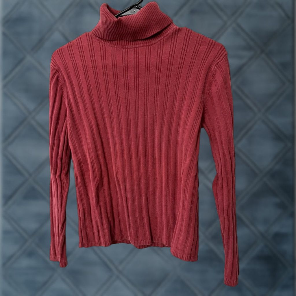 Talbots Talbots Womens Red Turtleneck Pullover Sweater Long Sleeve Size L Size L / US 10 / IT 46 - 1 Thumbnail