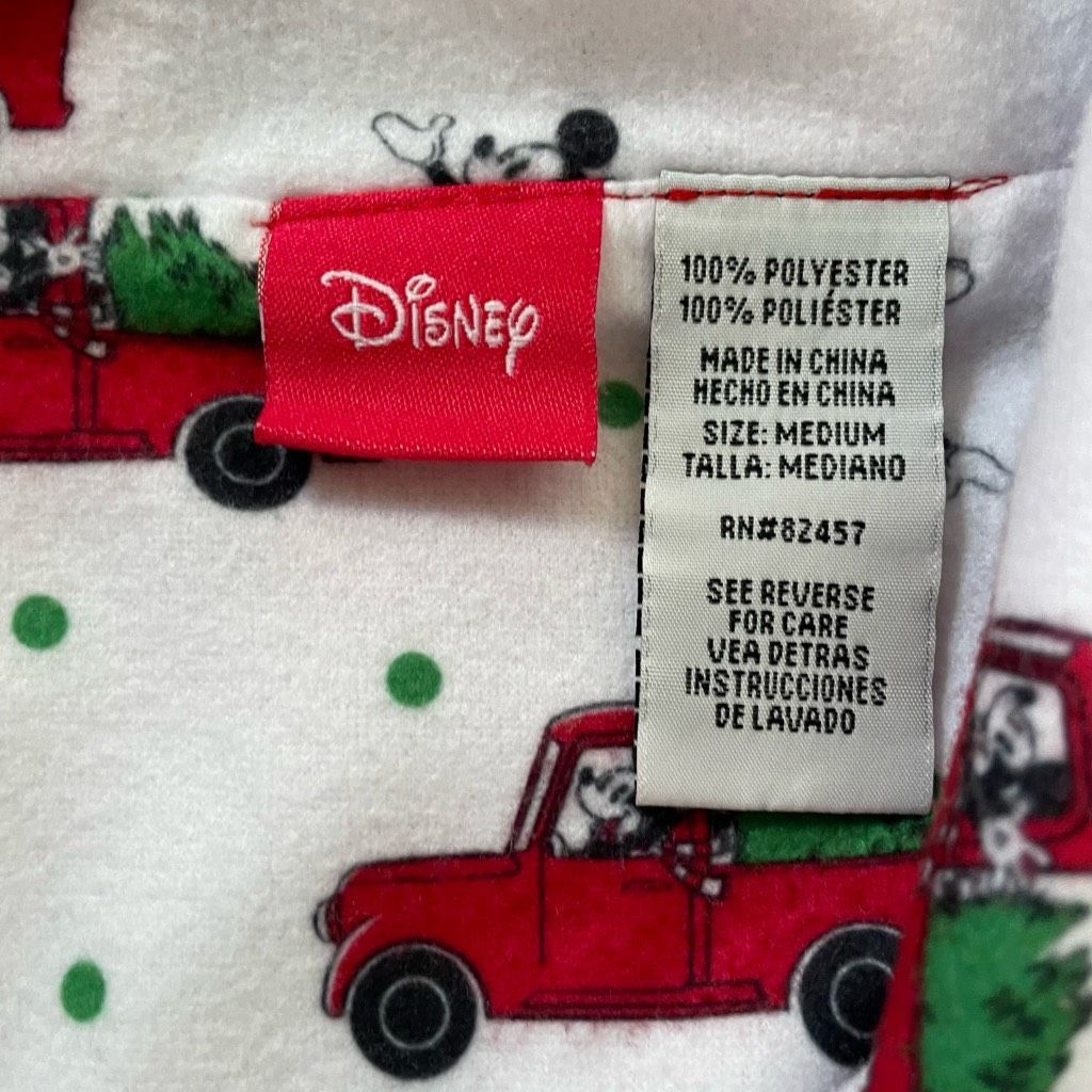 Disney Disney Mickey Mouse 2pc Flannel Santa Christmas Tree Pajamas Size ONE SIZE - 4 Thumbnail