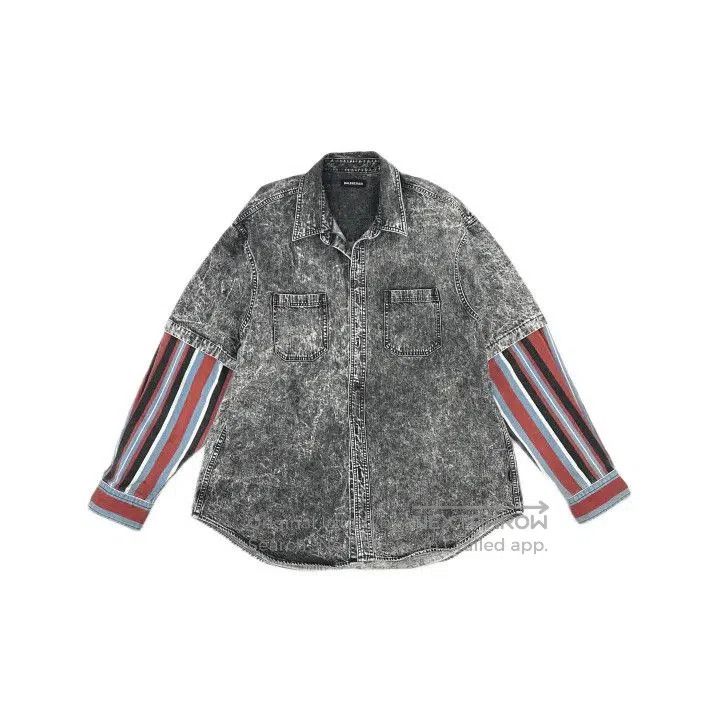 Balenciaga Balenciaga Casual Fashion Hybrid Shirt Jacket. Size US M / EU 48-50 / 2 - 2 Thumbnail