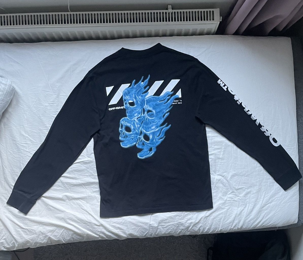 Off-White OFF-WHITE LONG SLEEVE SKULLS MOCK TEE Size US L / EU 52-54 / 3 - 1 Thumbnail