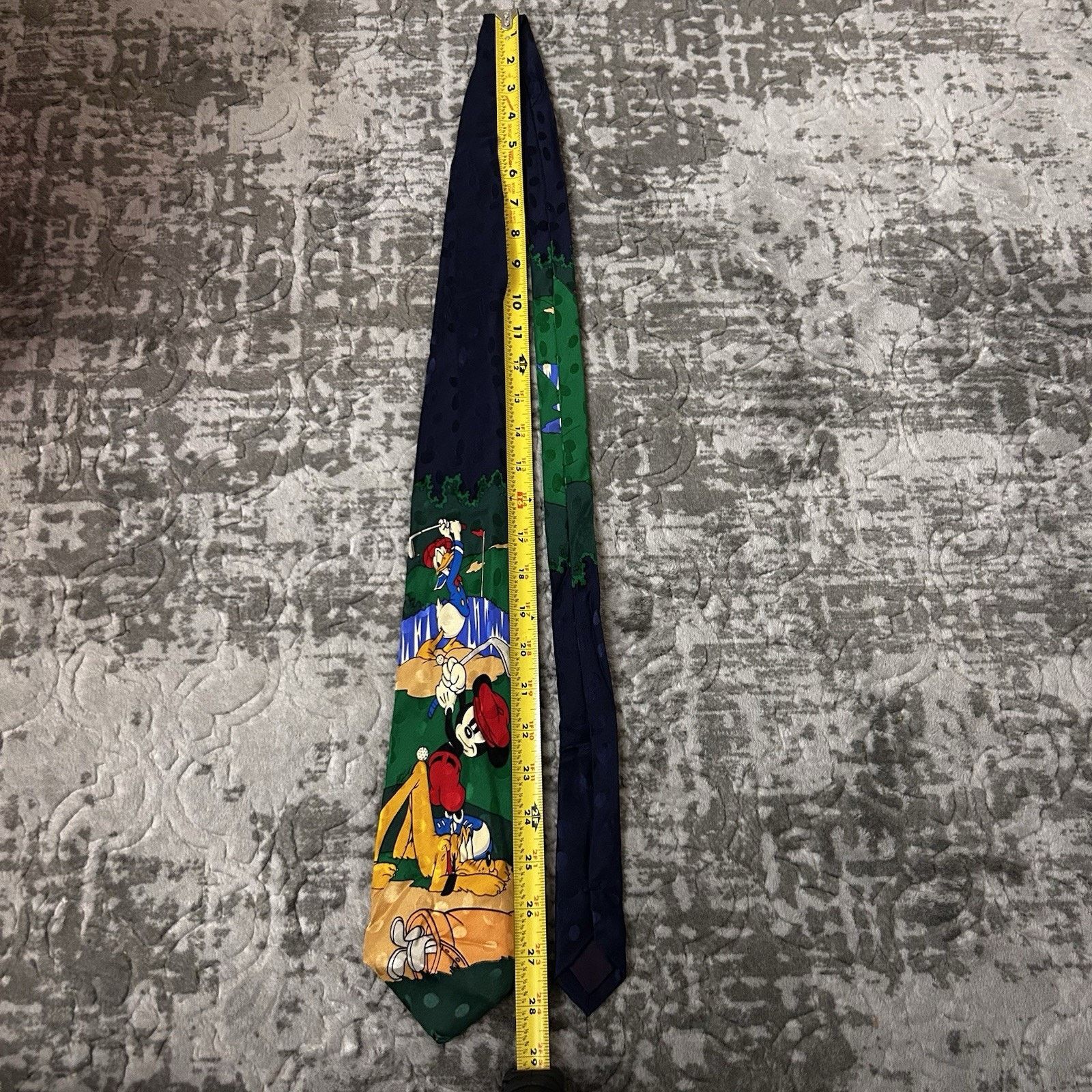 Disney Vintage Disney Mickey’s Inc 1928 Golf Sport Themed 100% Silk Size ONE SIZE - 9 Thumbnail