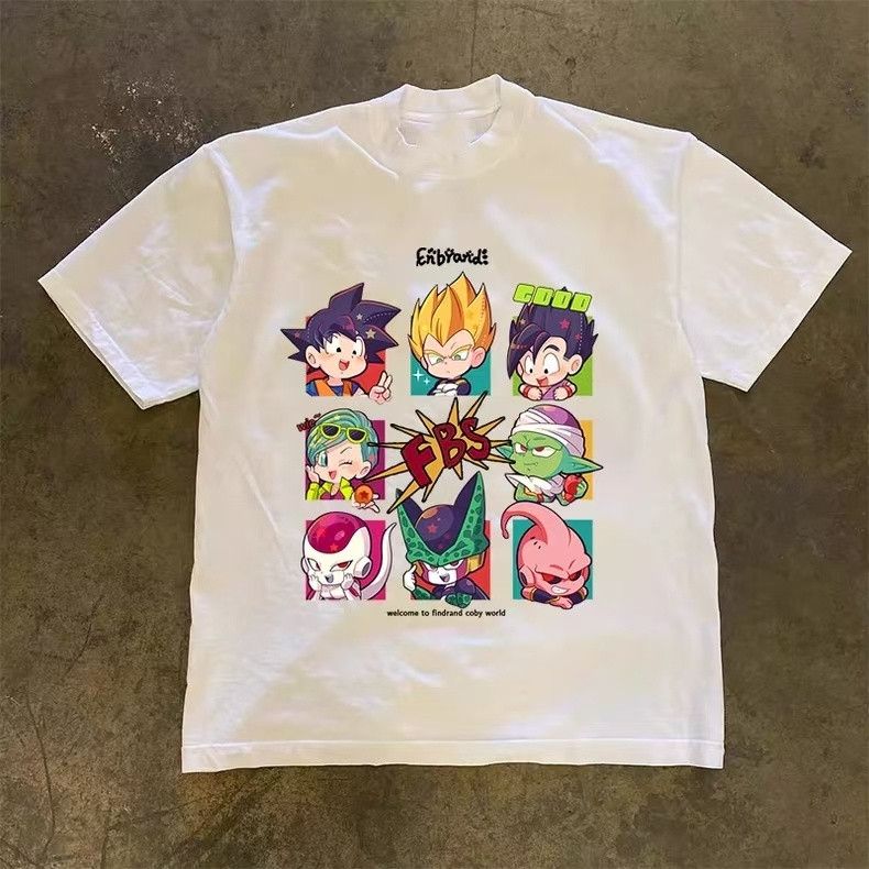Vintage White retro cartoon Dragon Ball print t-shirt Size US M / EU 48-50 / 2 - 1 Thumbnail
