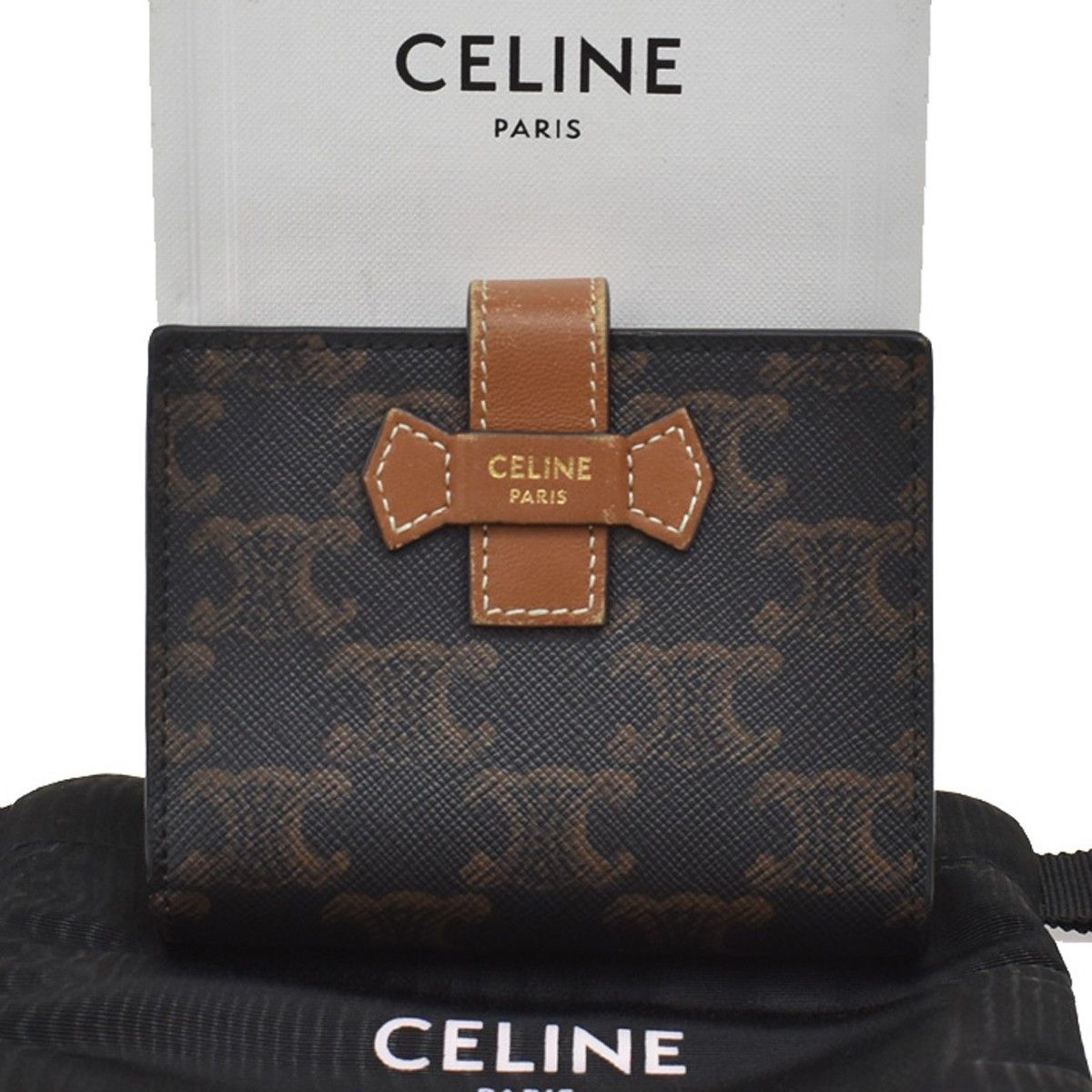 Celine Celine Strap wallet Triomphe coated canvas Size ONE SIZE - 1 Thumbnail