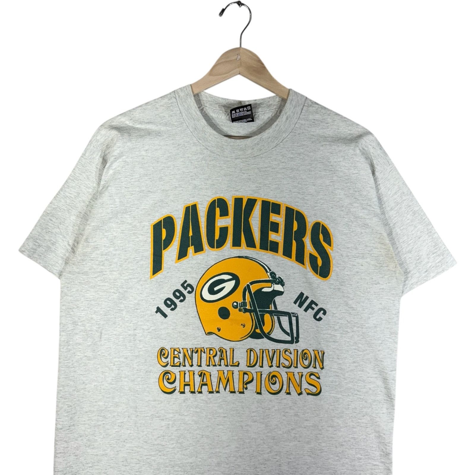 Fruit Of The Loom Vintage Green Bay Packers Central Division Champs Tee 1995 Size US L / EU 52-54 / 3 - 2 Thumbnail