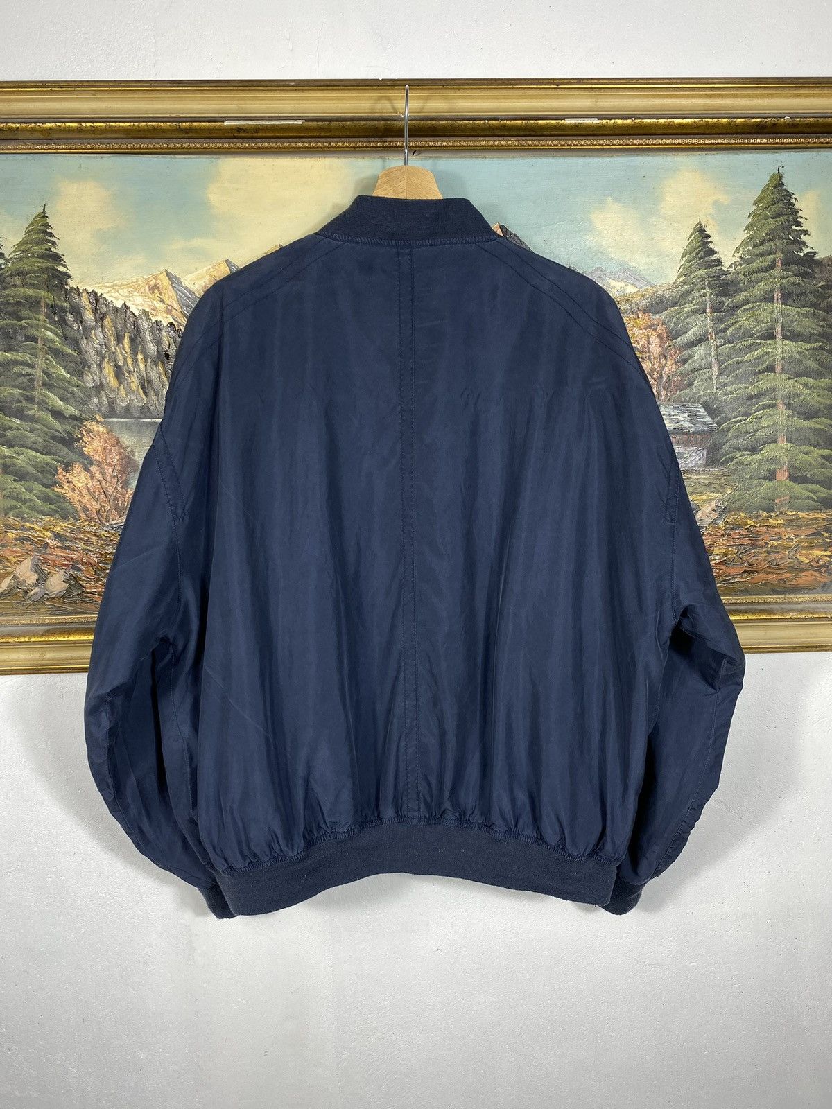 Vintage Vintage 90s Baggy Oversize Silk Bomber Jacket Avant Garde Size US L / EU 52-54 / 3 - 6 Thumbnail