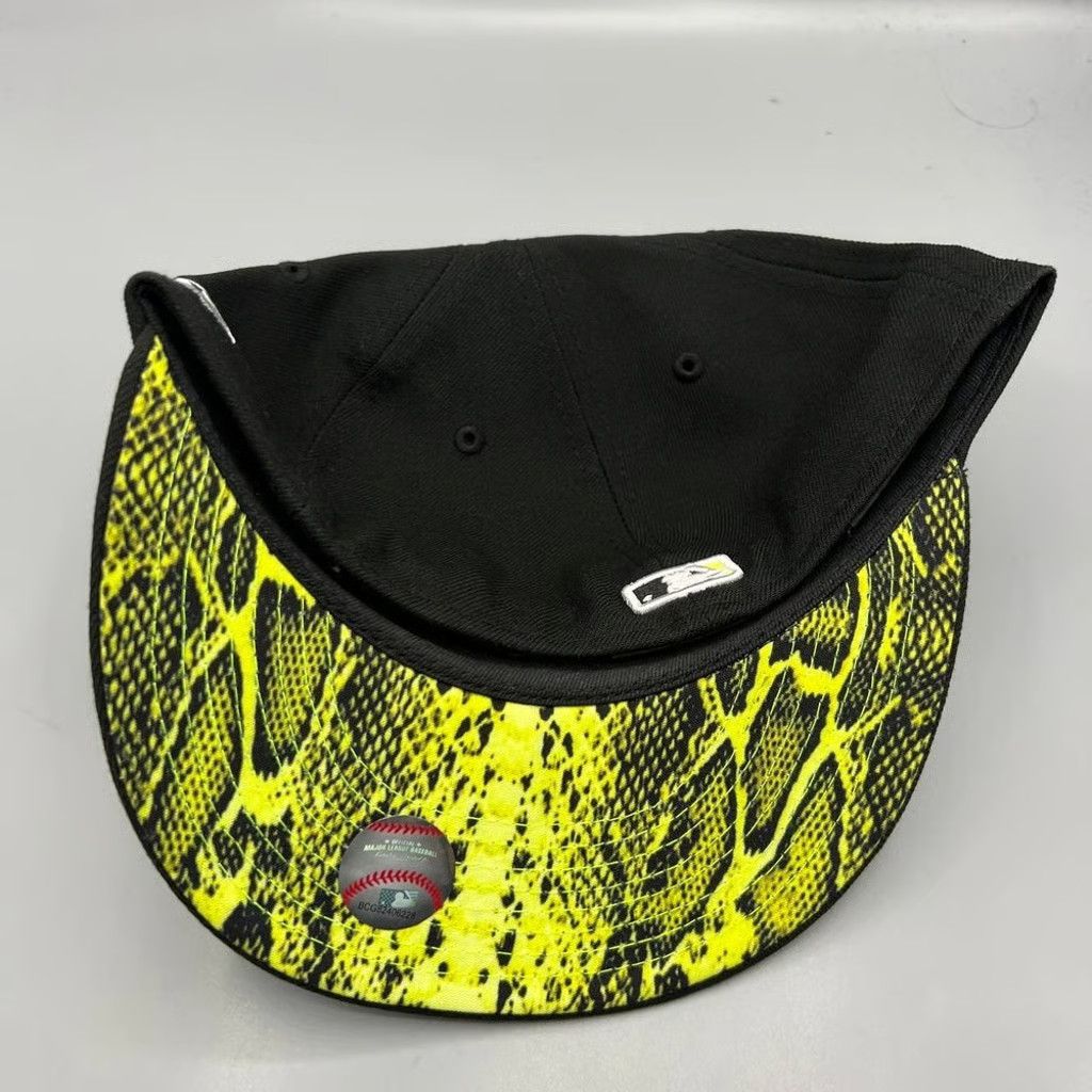 New Era Cincinnati Reds Hat Men 7 1/8 Black Summer Pop Fitted Cap Size ONE SIZE - 5 Thumbnail