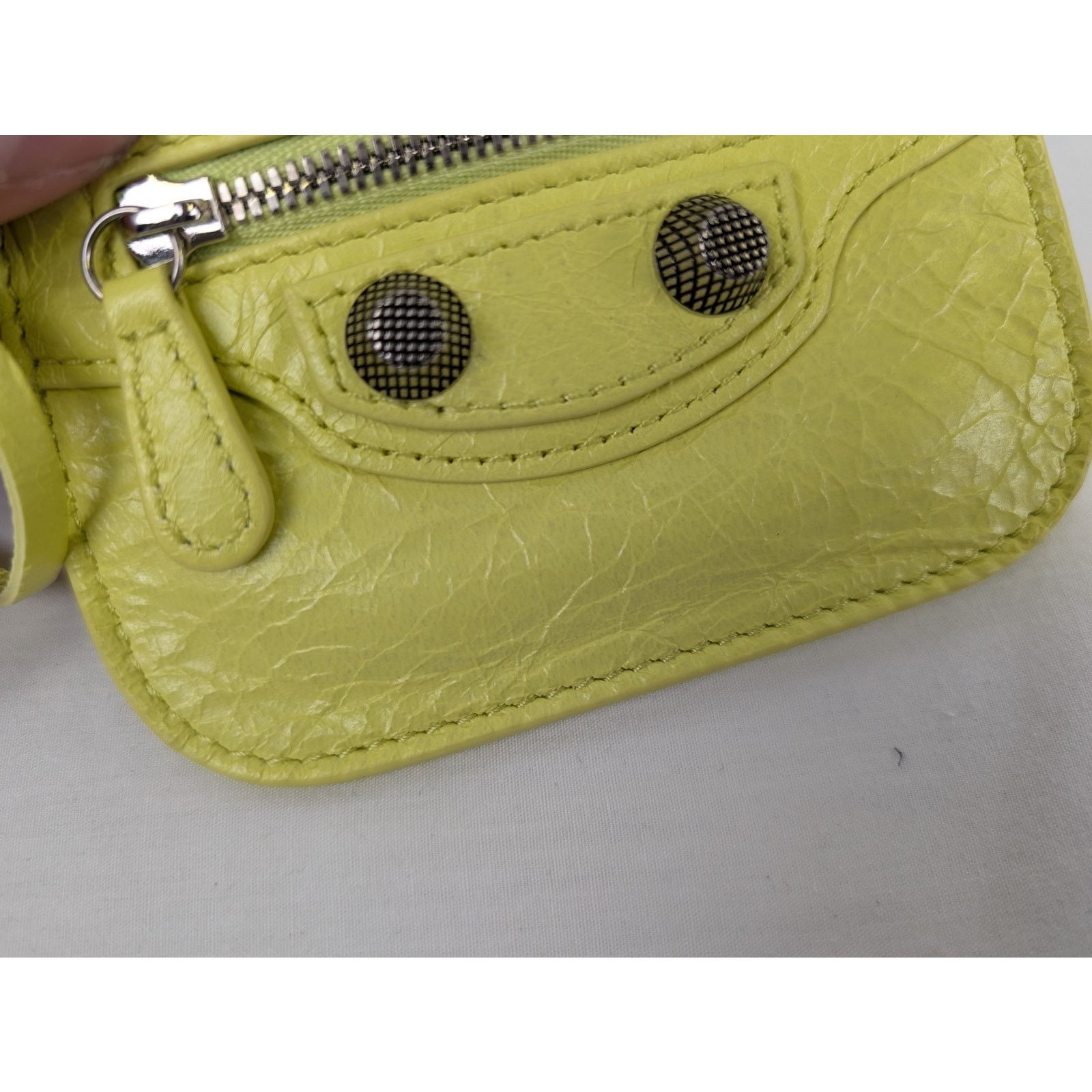 Balenciaga o1rshd1 Q:2 /Size:OS/ Arena Lamb LE Cagole Coin Purse Wallet Size ONE SIZE - 7 Thumbnail