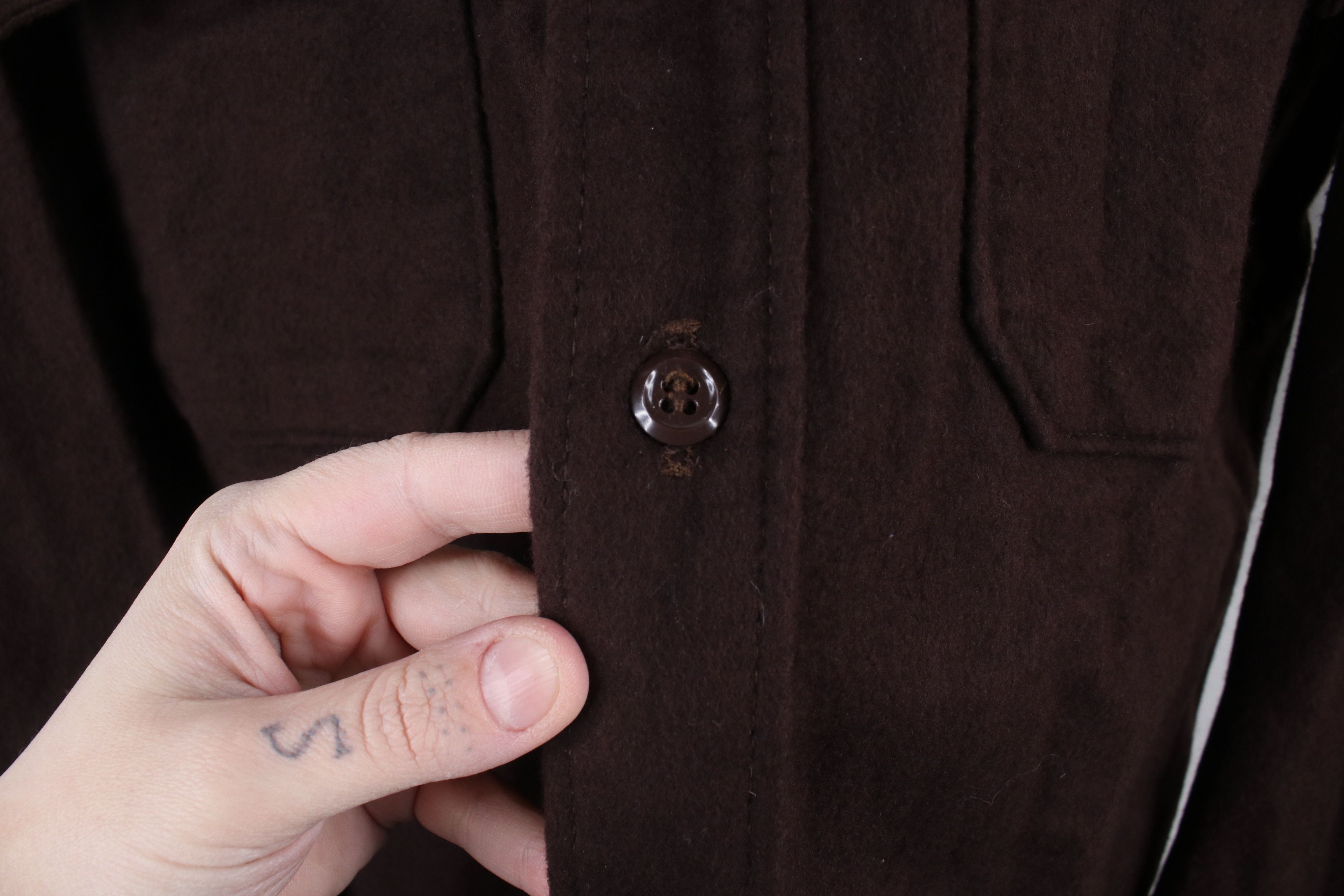 Vintage × Woolrich Woolen Mills Vintage 60s 70s Woolrich Chamois Cloth Buton Shirt Brown USA Size US M / EU 48-50 / 2 - 5 Thumbnail