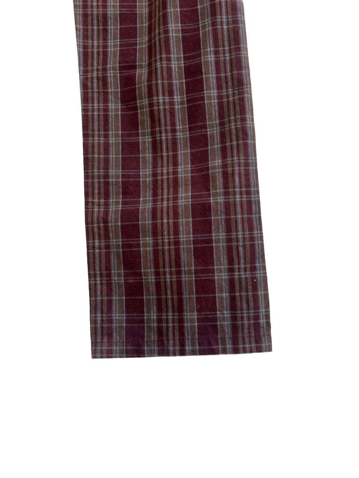 Paul Smith Vintage Paul Smith Jeans Made in Japan Waxed Plaid Pant Size US 29 - 19 Thumbnail