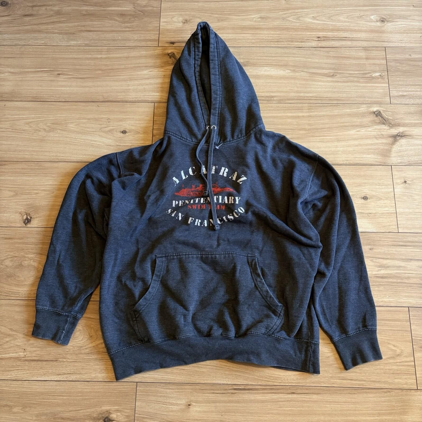 Unknown London VINTAGE ALCATRAZ PENITENTIARY PULLOVER HOODIE Size US L / EU 52-54 / 3 - 1 Thumbnail