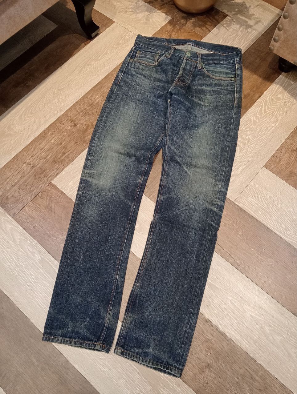 Toyo Enterprises CAT'S PAW TOYO ENTERPRISE BLUE DENIM SELVEDGE PANTS Size US 29 - 2 Thumbnail