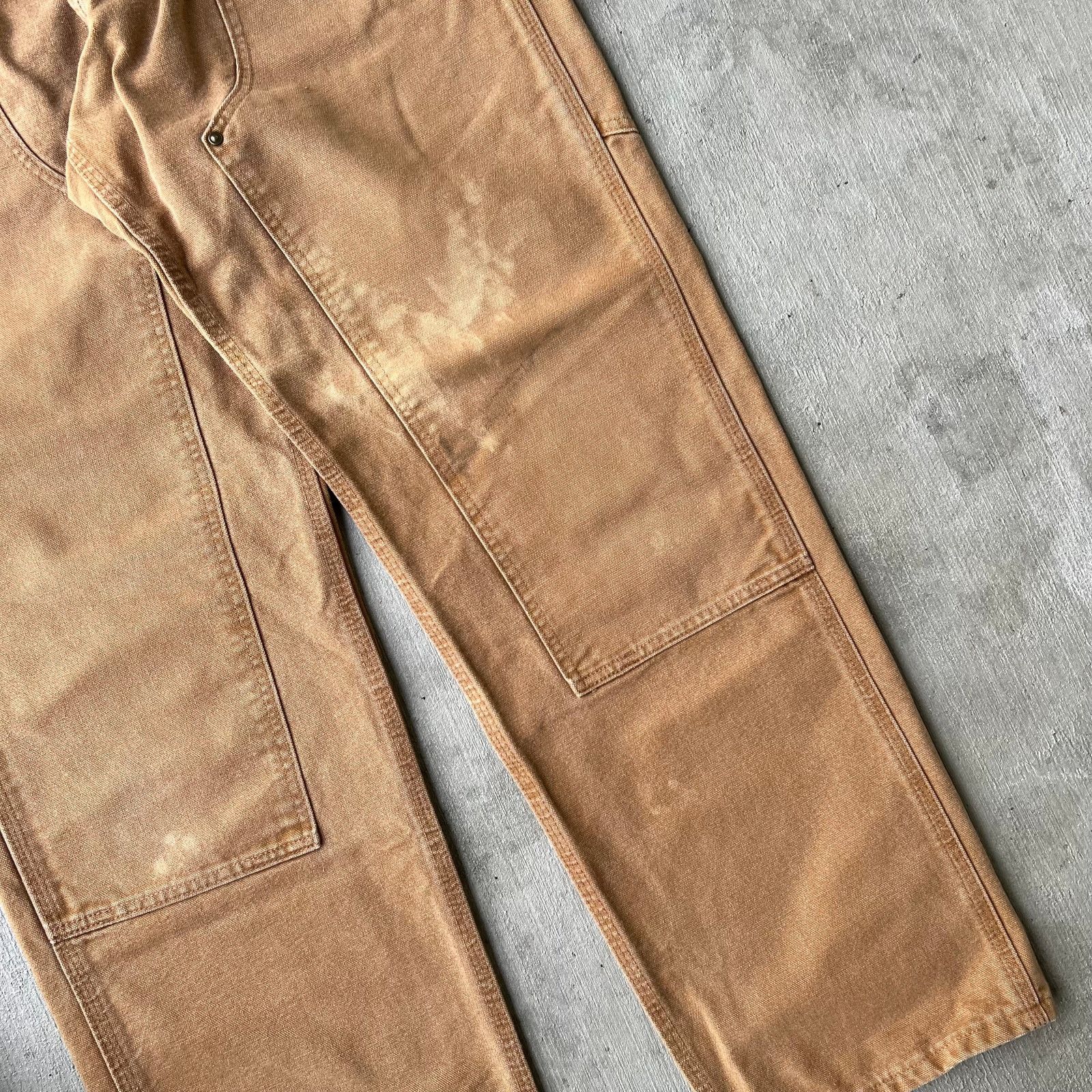 Carhartt × Vintage Carhartt brown double knee work wear carpenter pants Size US 31 - 4 Thumbnail
